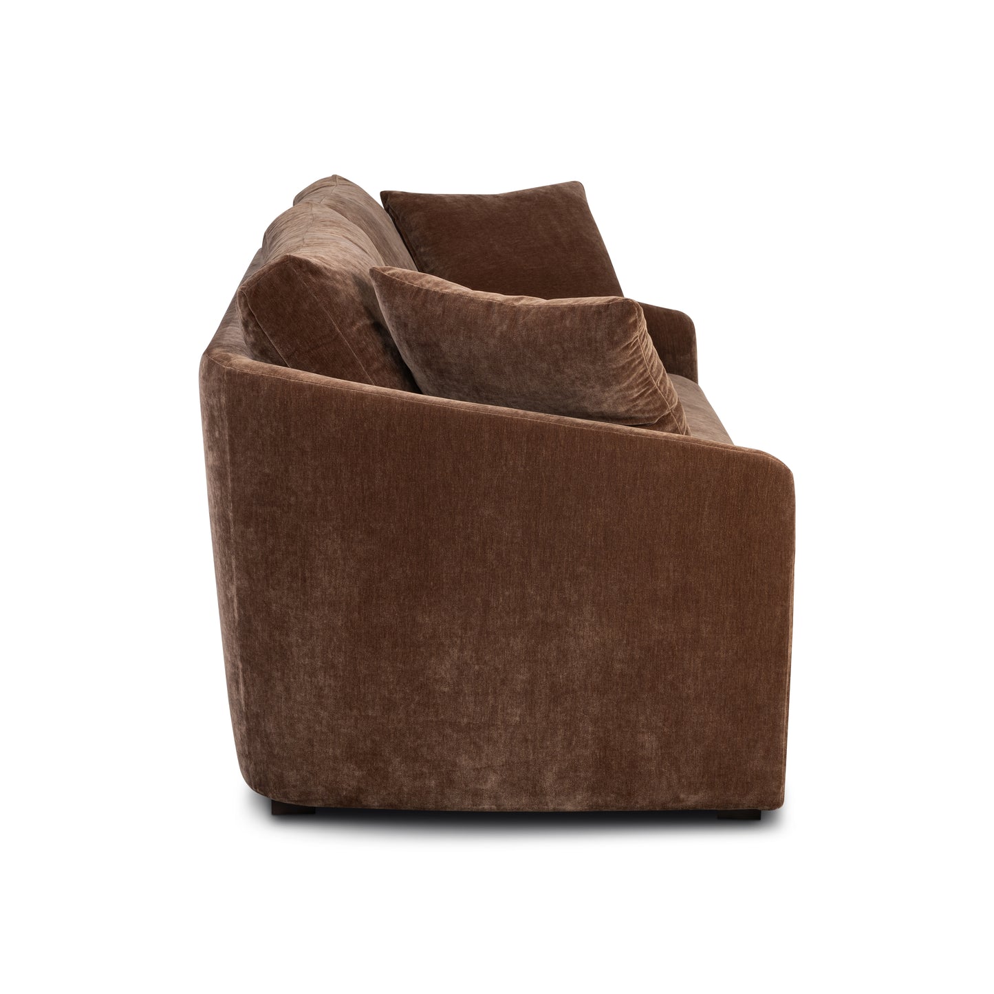 Rhodes 92" Velvet Sofa | Bronzer Brown