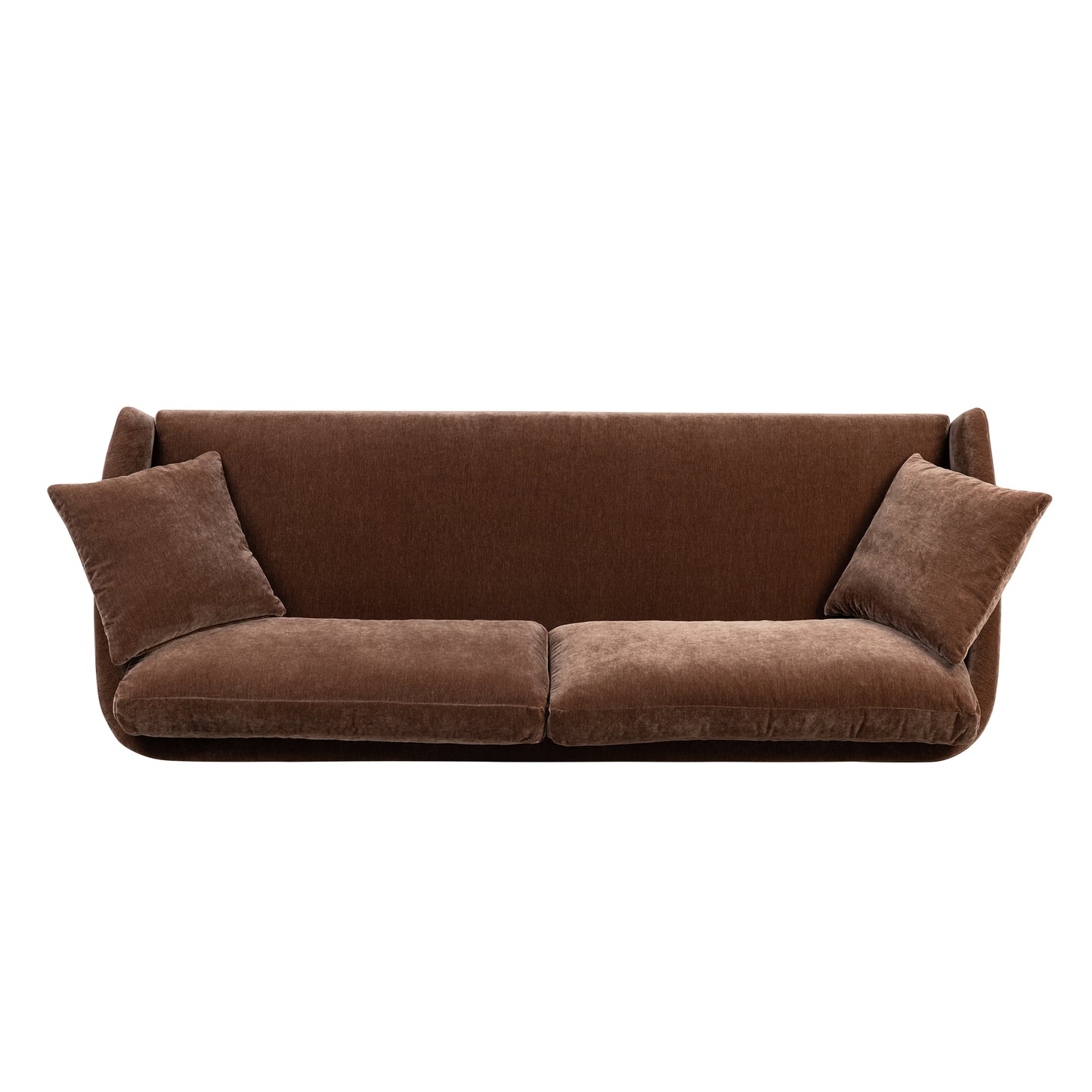 Rhodes 92" Velvet Sofa | Bronzer Brown
