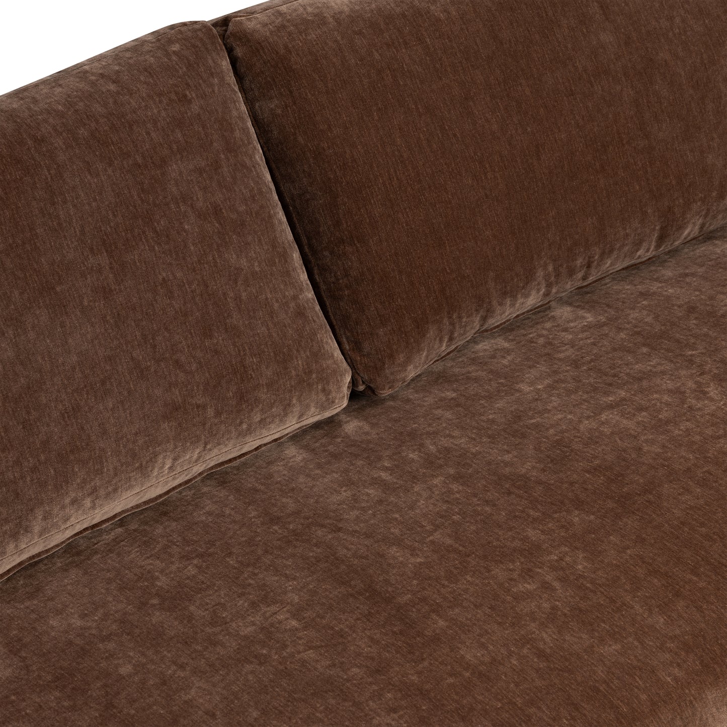 Rhodes 92" Velvet Sofa | Bronzer Brown