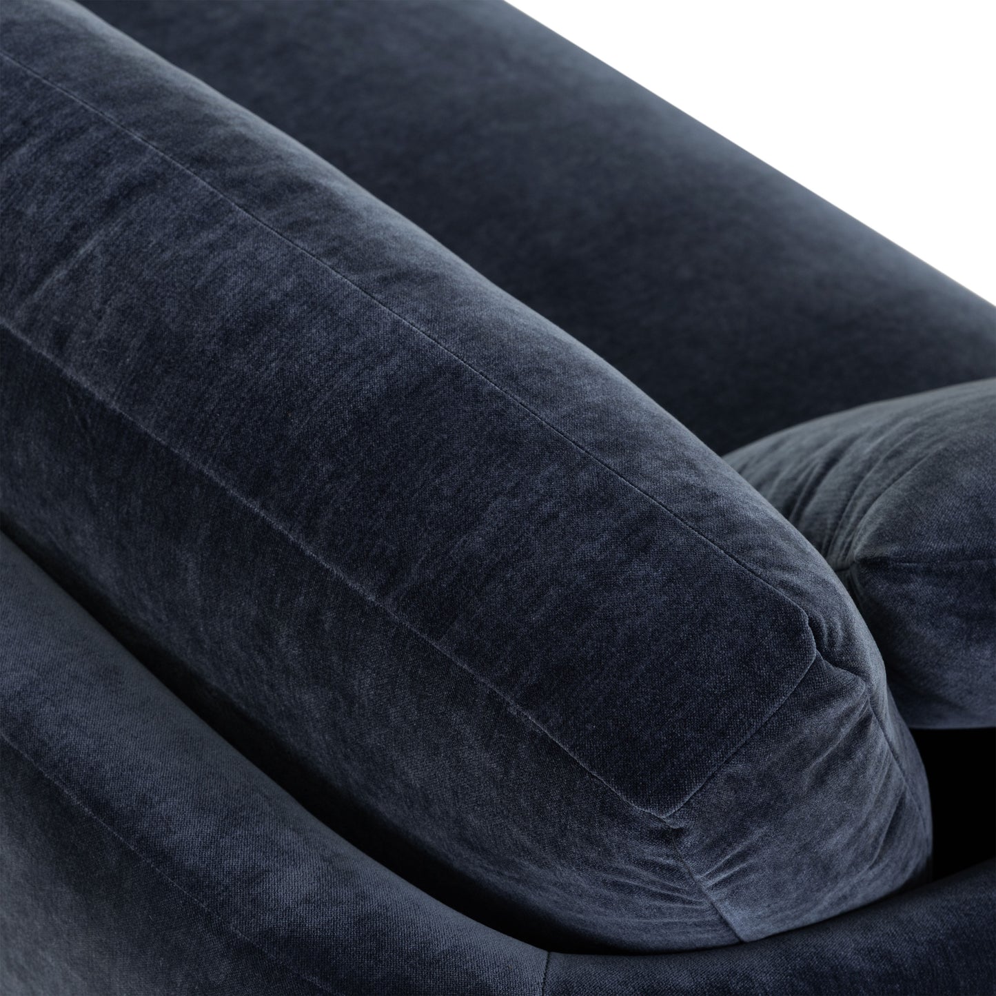 Rhodes 92" Velvet Sofa | Mystic Blue