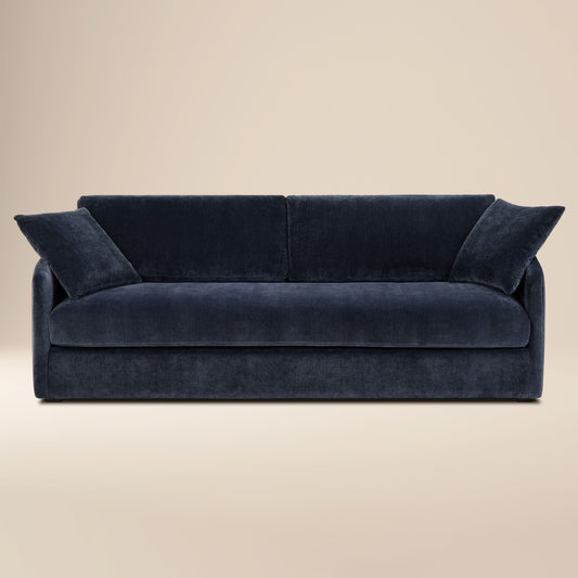 Rhodes 92" Velvet Sofa | Mystic Blue