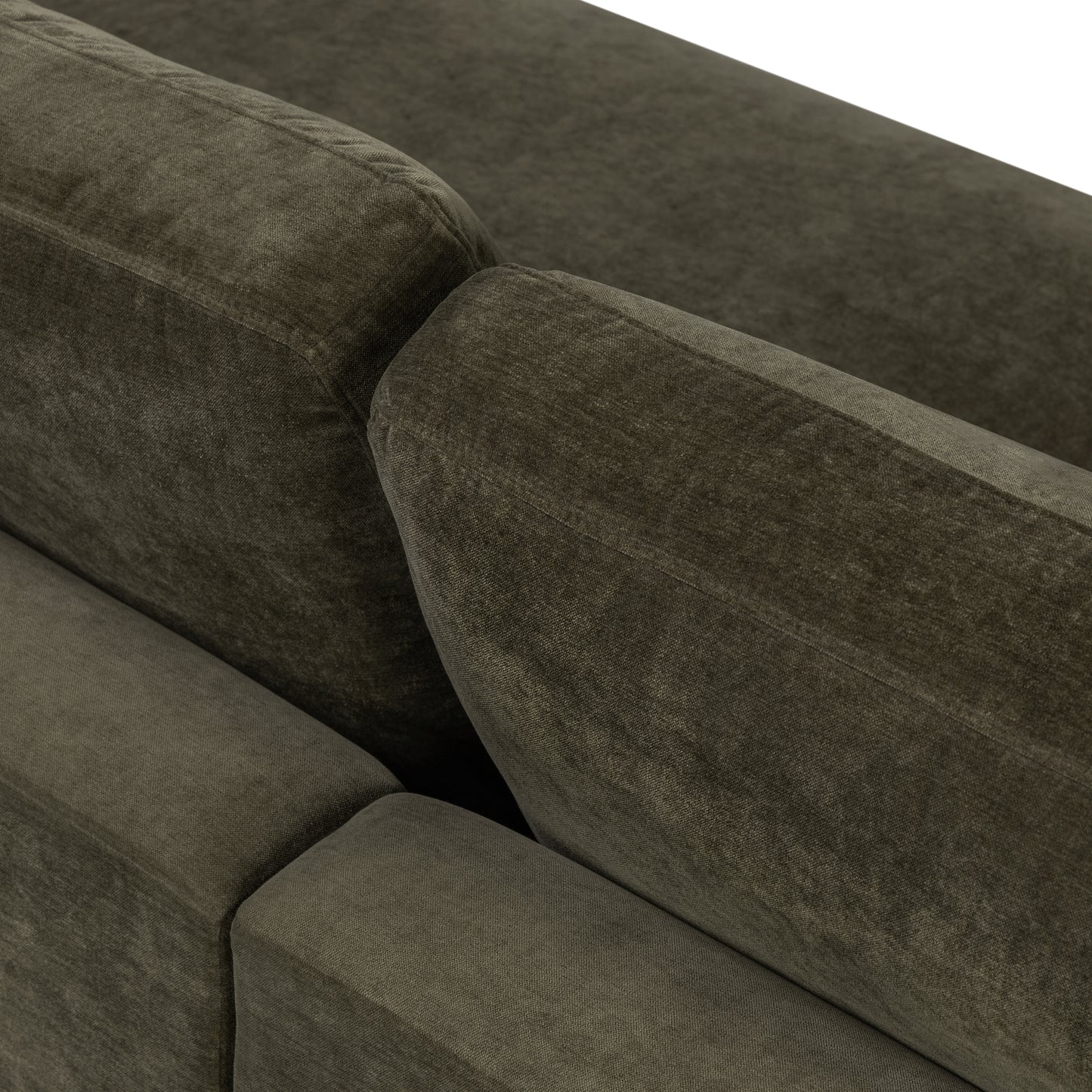 Louvo 106" Reversible Extra Wide Chaise Sectional | Lume Green
