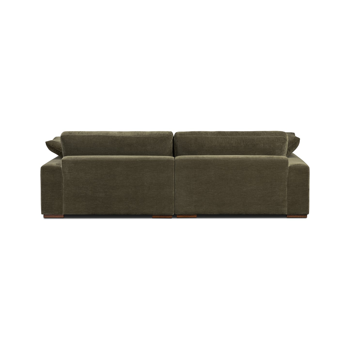 Louvo 106" Reversible Extra Wide Chaise Sectional | Lume Green