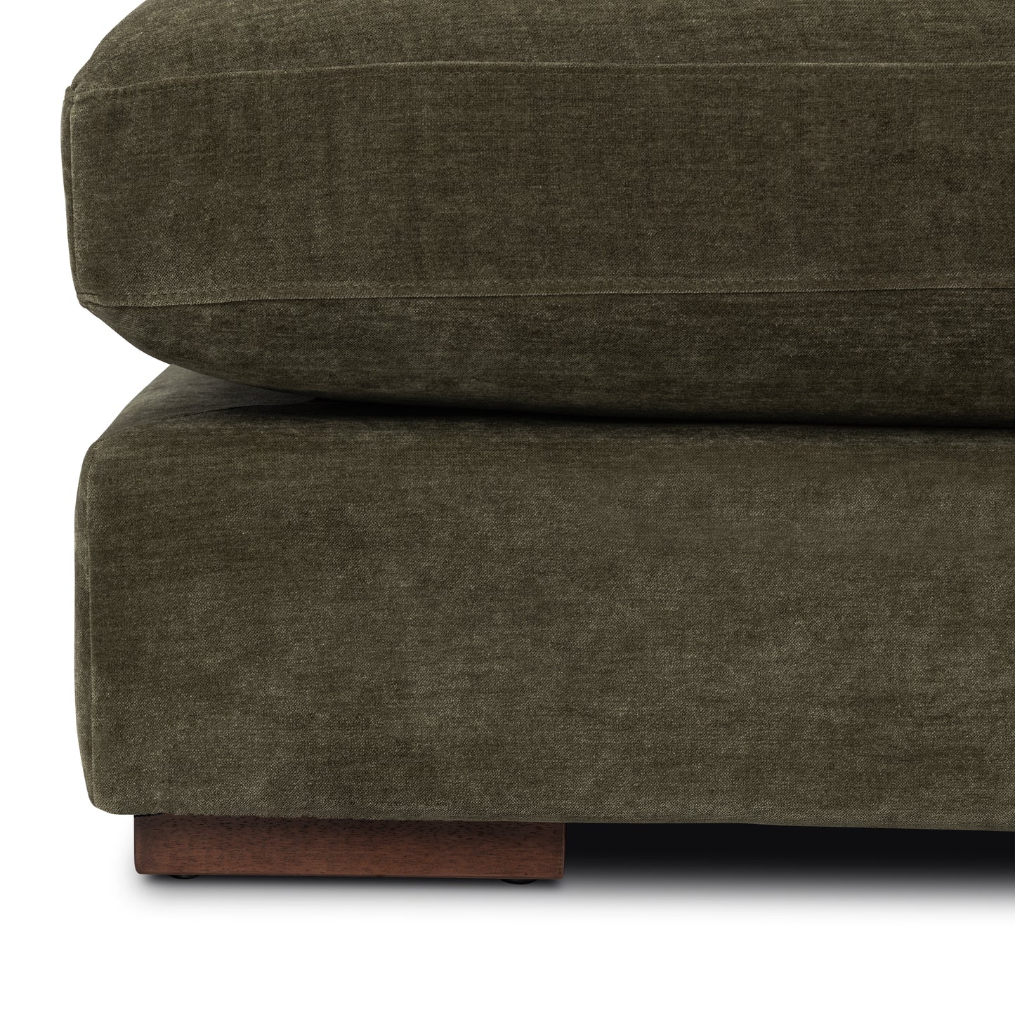 Louvo 106" Reversible Extra Wide Chaise Sectional | Lume Green