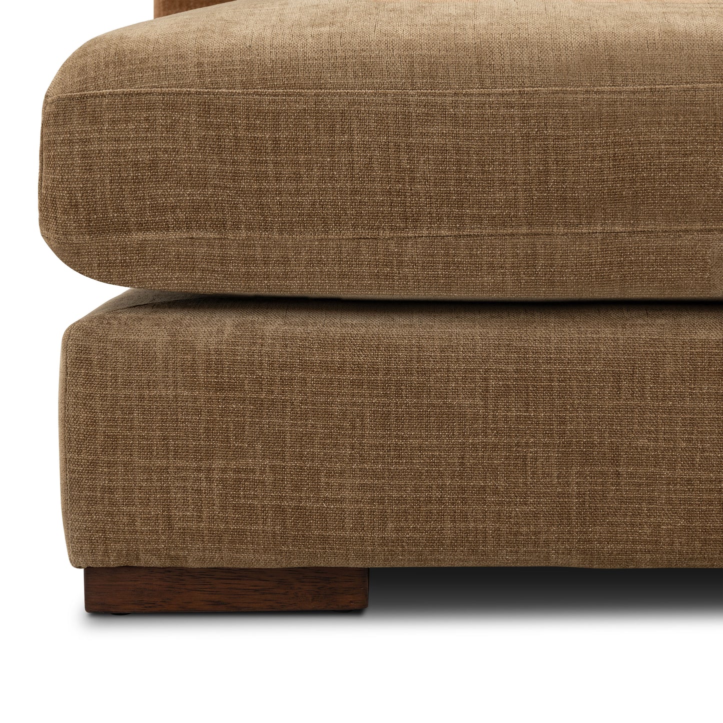 Louvo 106" Reversible Extra Wide Chaise Sectional | Tawny Brown