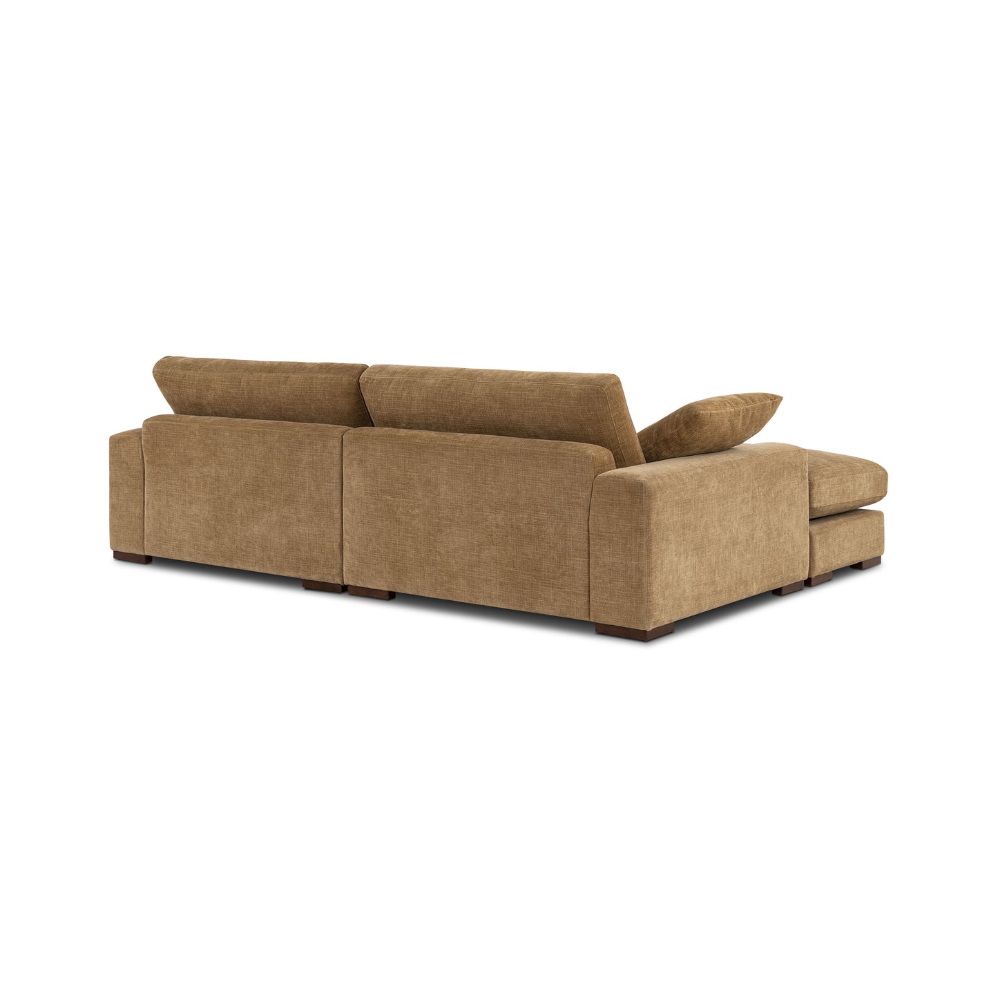 Louvo 106" Reversible Extra Wide Chaise Sectional | Tawny Brown