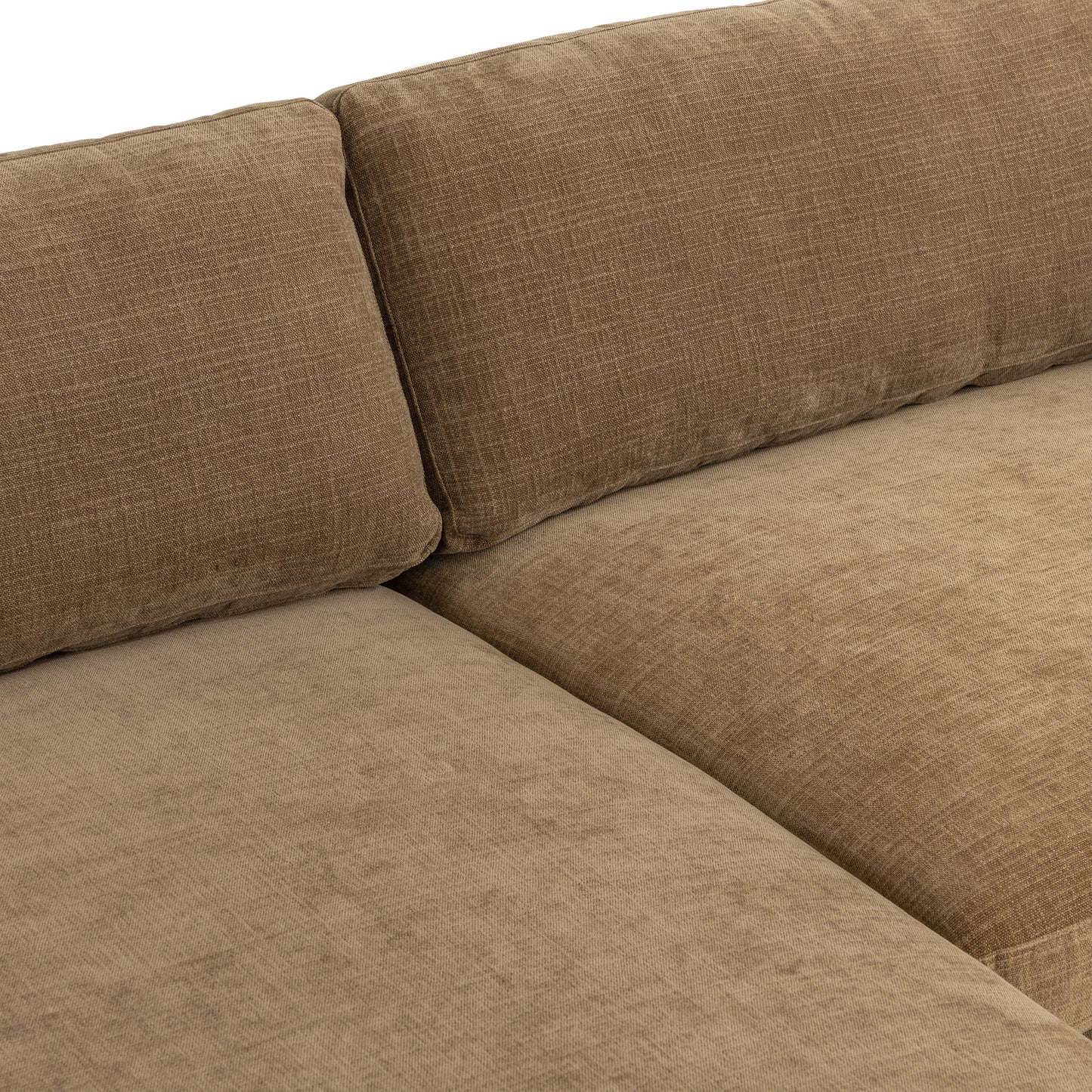Louvo 106" Reversible Extra Wide Chaise Sectional | Tawny Brown