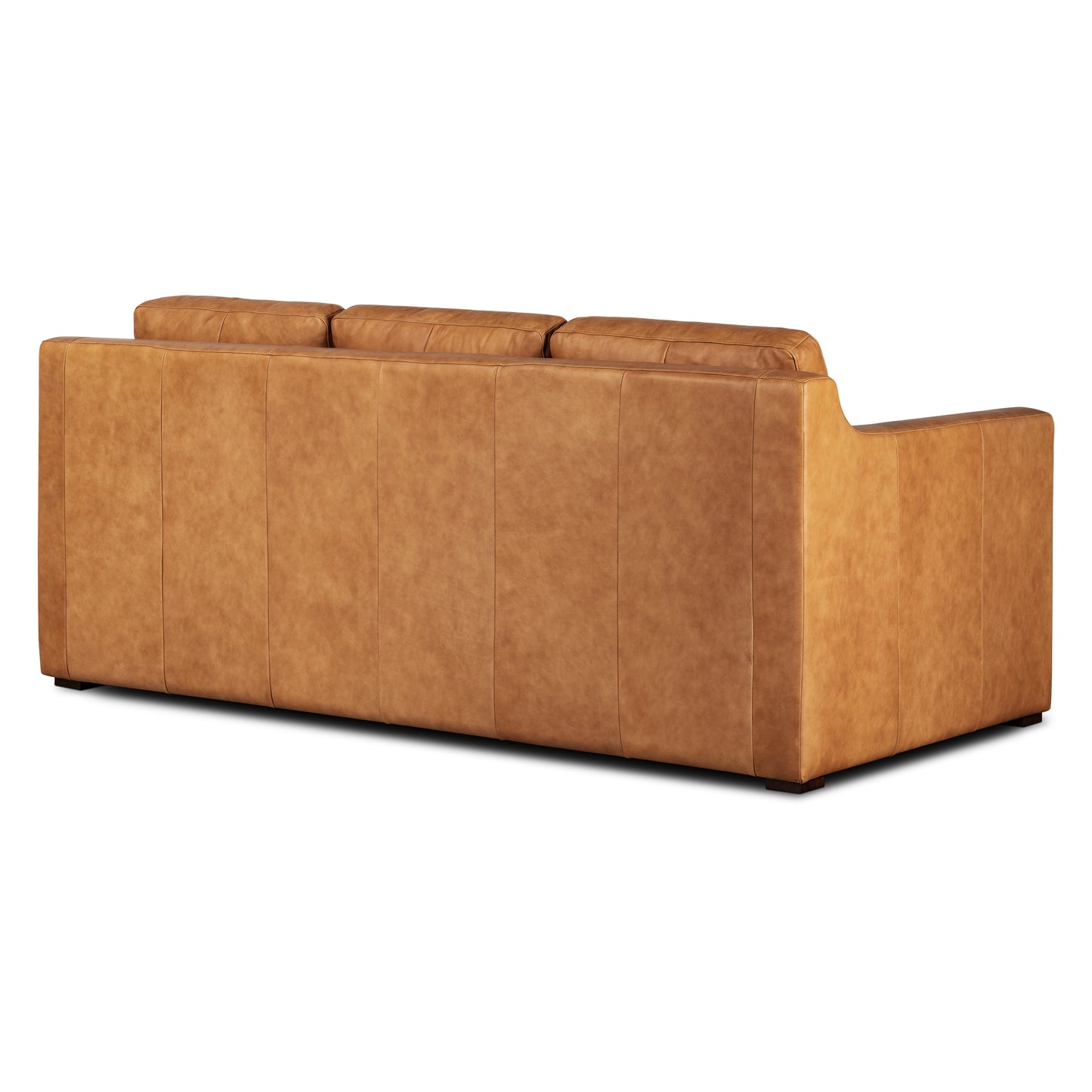 Sorrento 78" Leather Pull-Out Convertible Sleeper Sofa | Cognac Tan