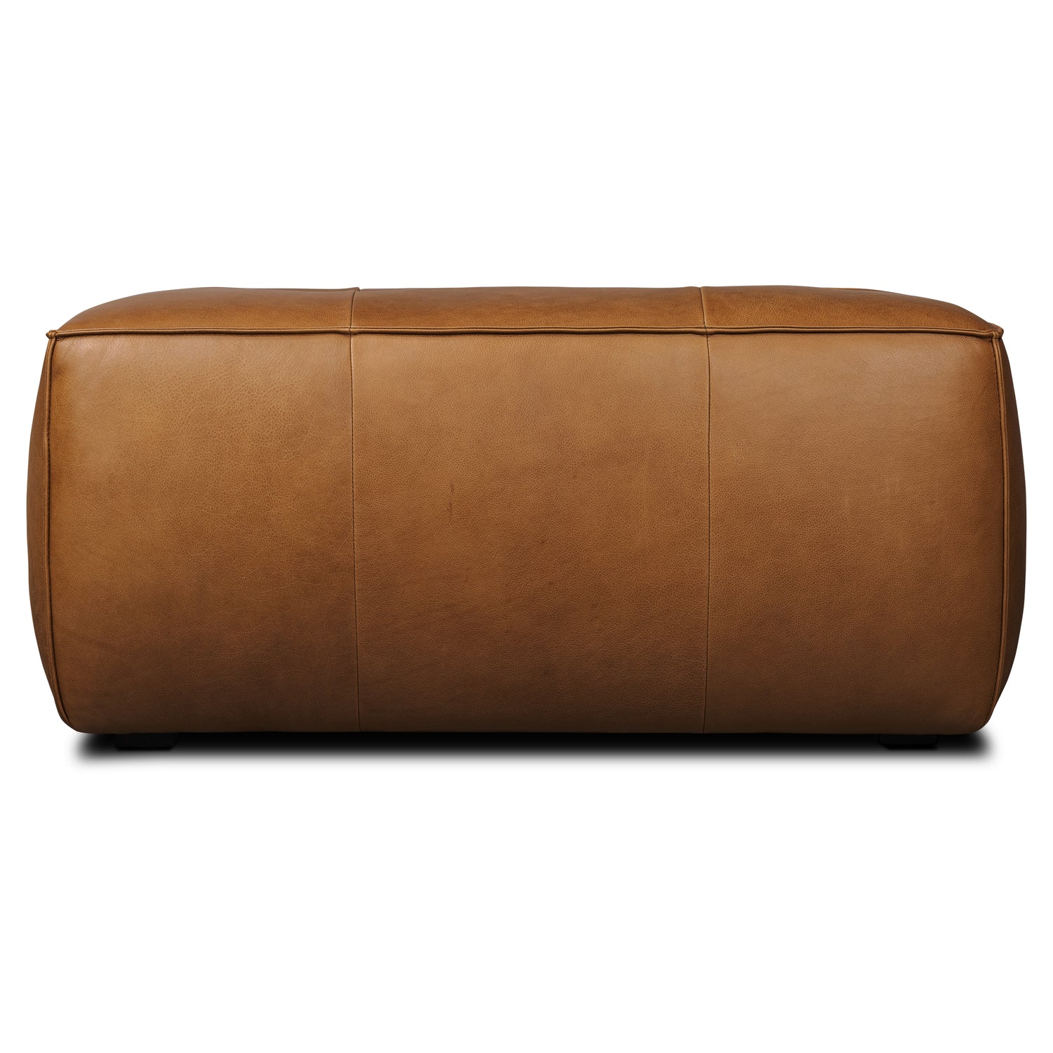 Capa Leather Ottoman | Saddle Tan 