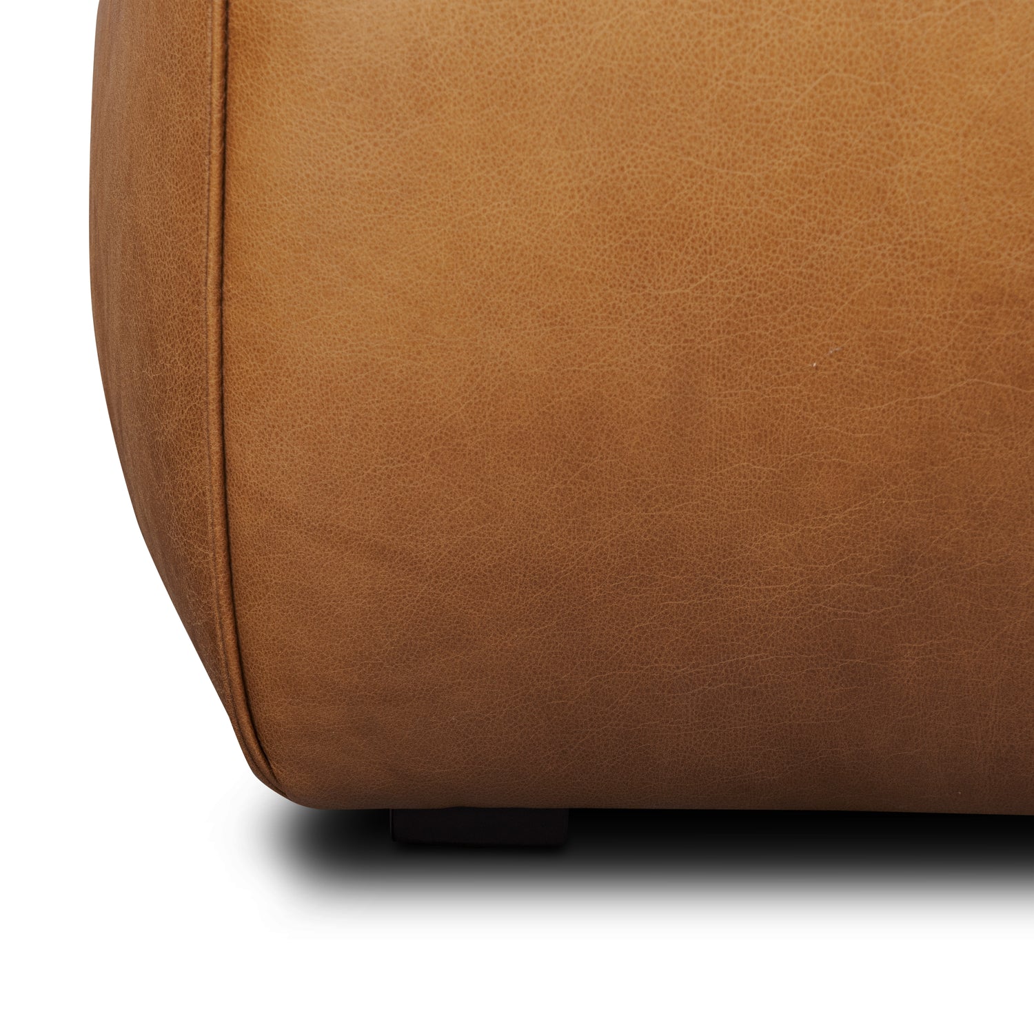 Capa Leather Ottoman | Saddle Tan 