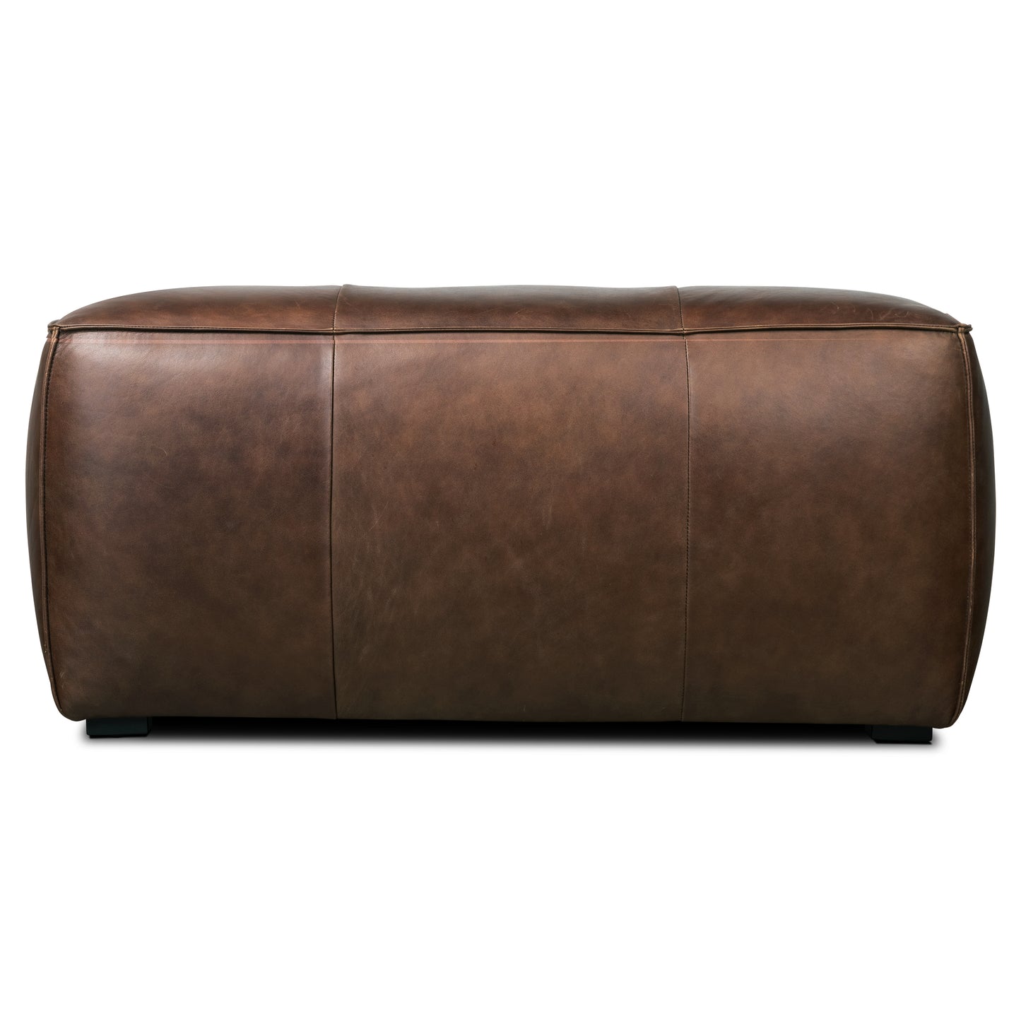 Capa Leather Ottoman | Chocolate Brown