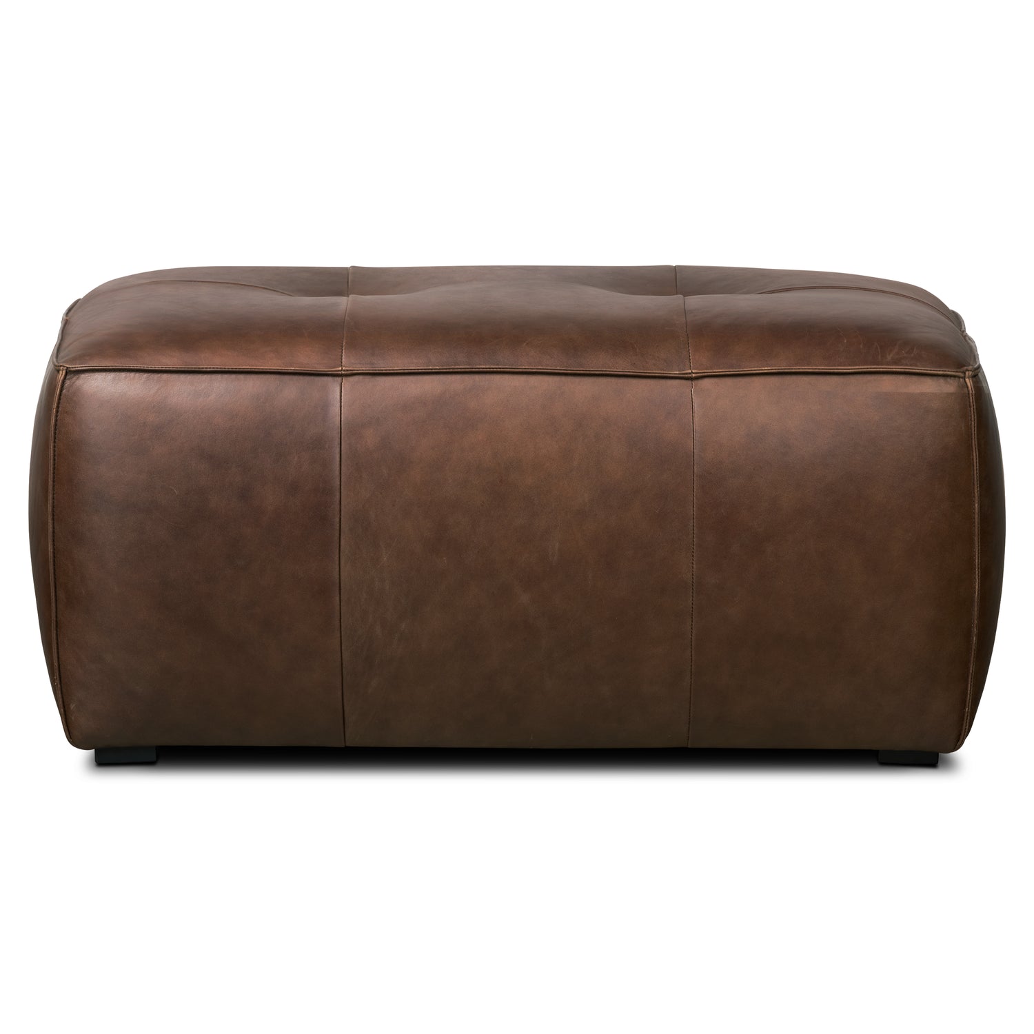 Capa Leather Ottoman | Chocolate Brown 