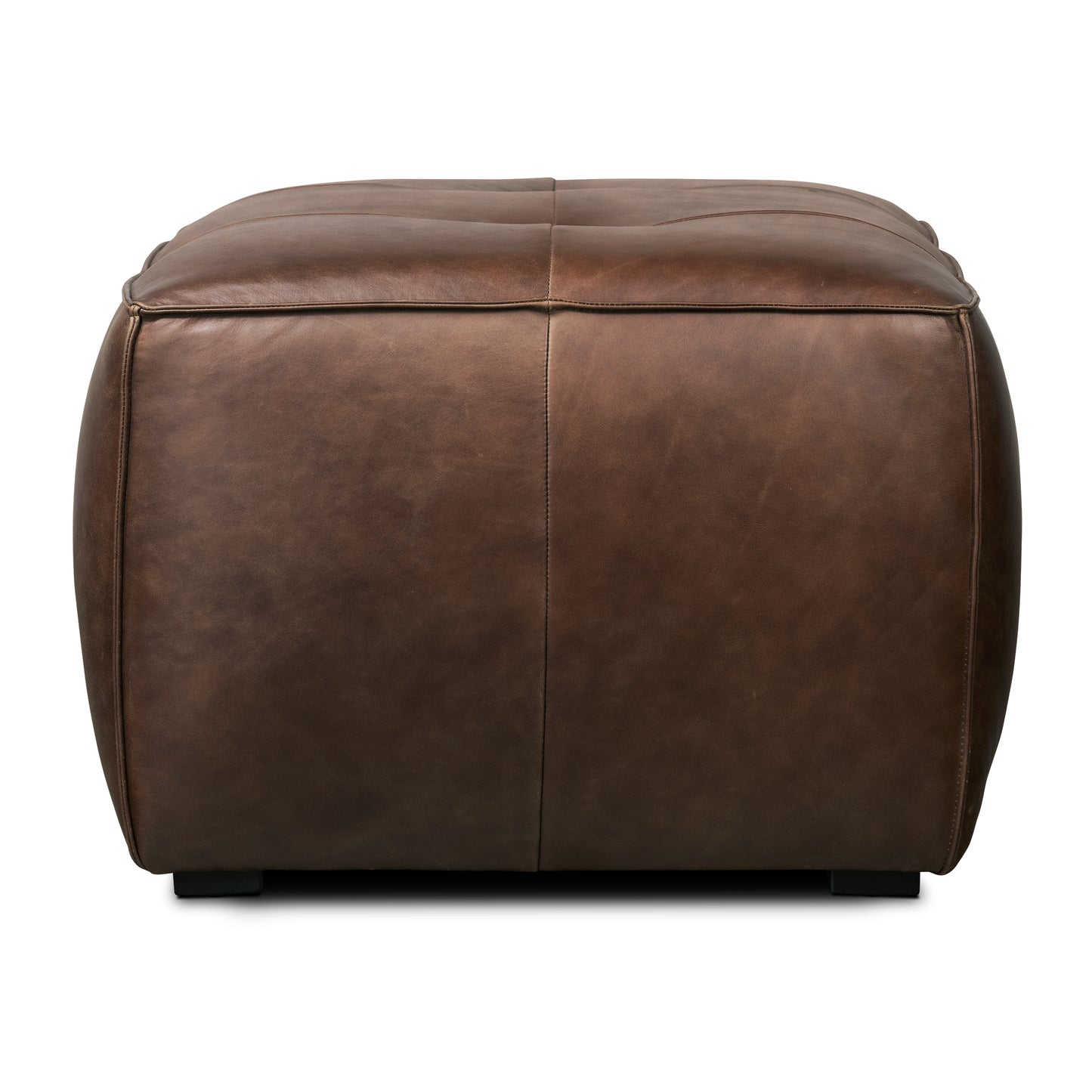 Capa Leather Ottoman | Chocolate Brown