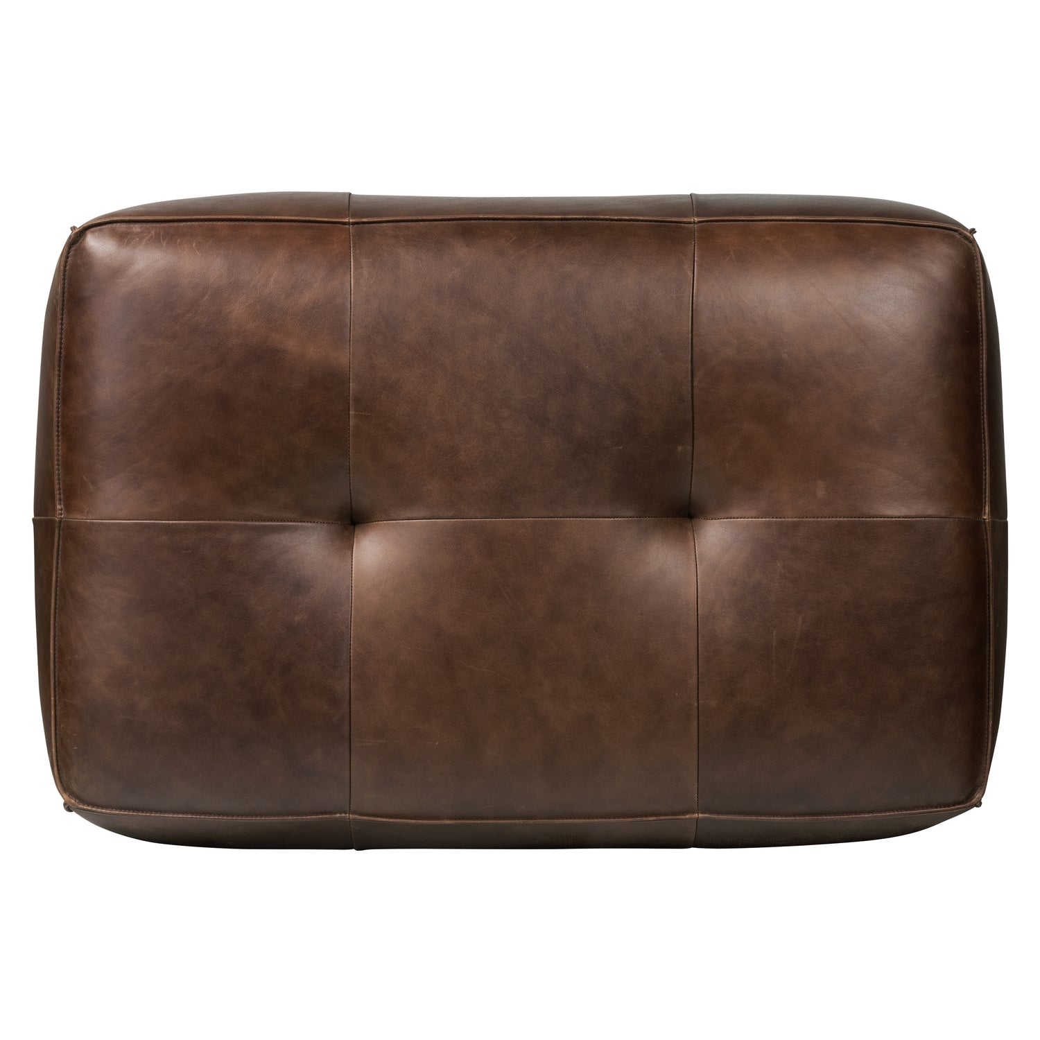 Capa Leather Ottoman | Chocolate Brown 