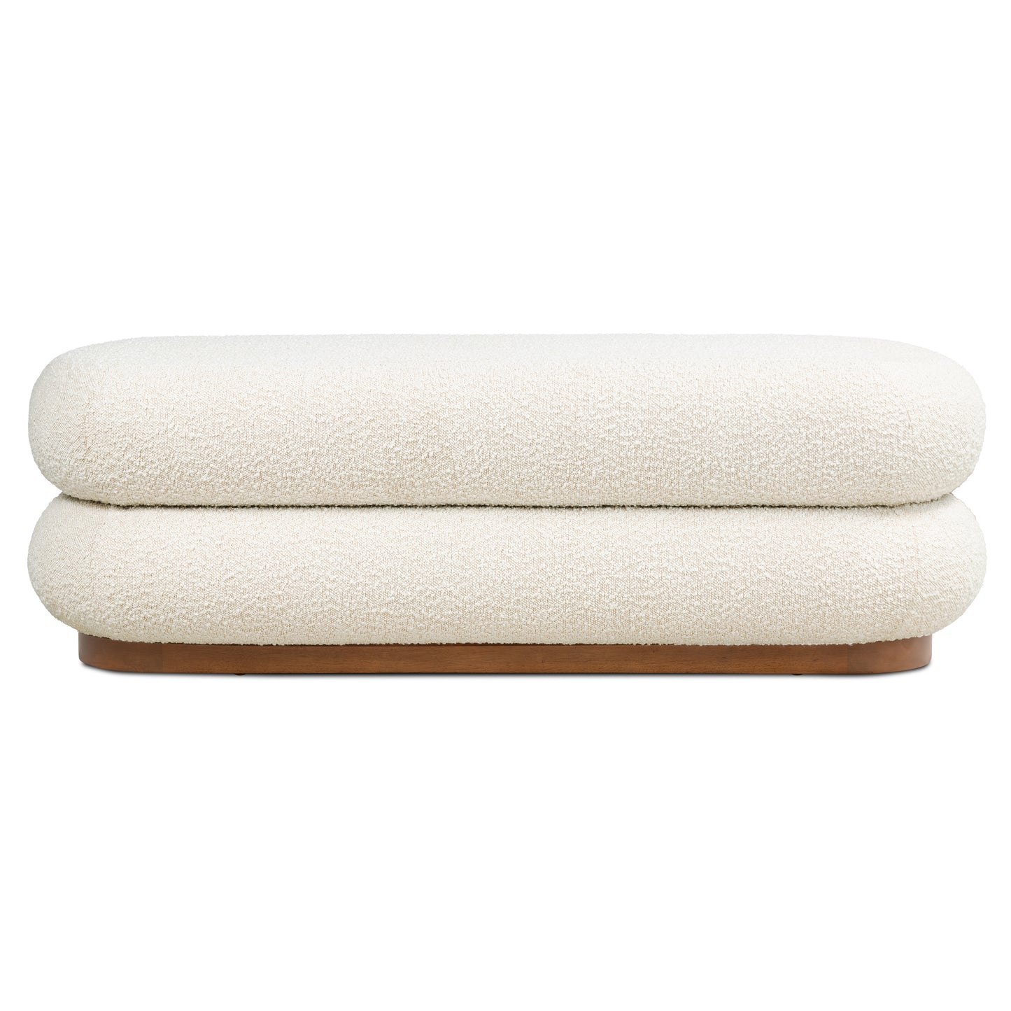Varde Bench | Froth White Boucle