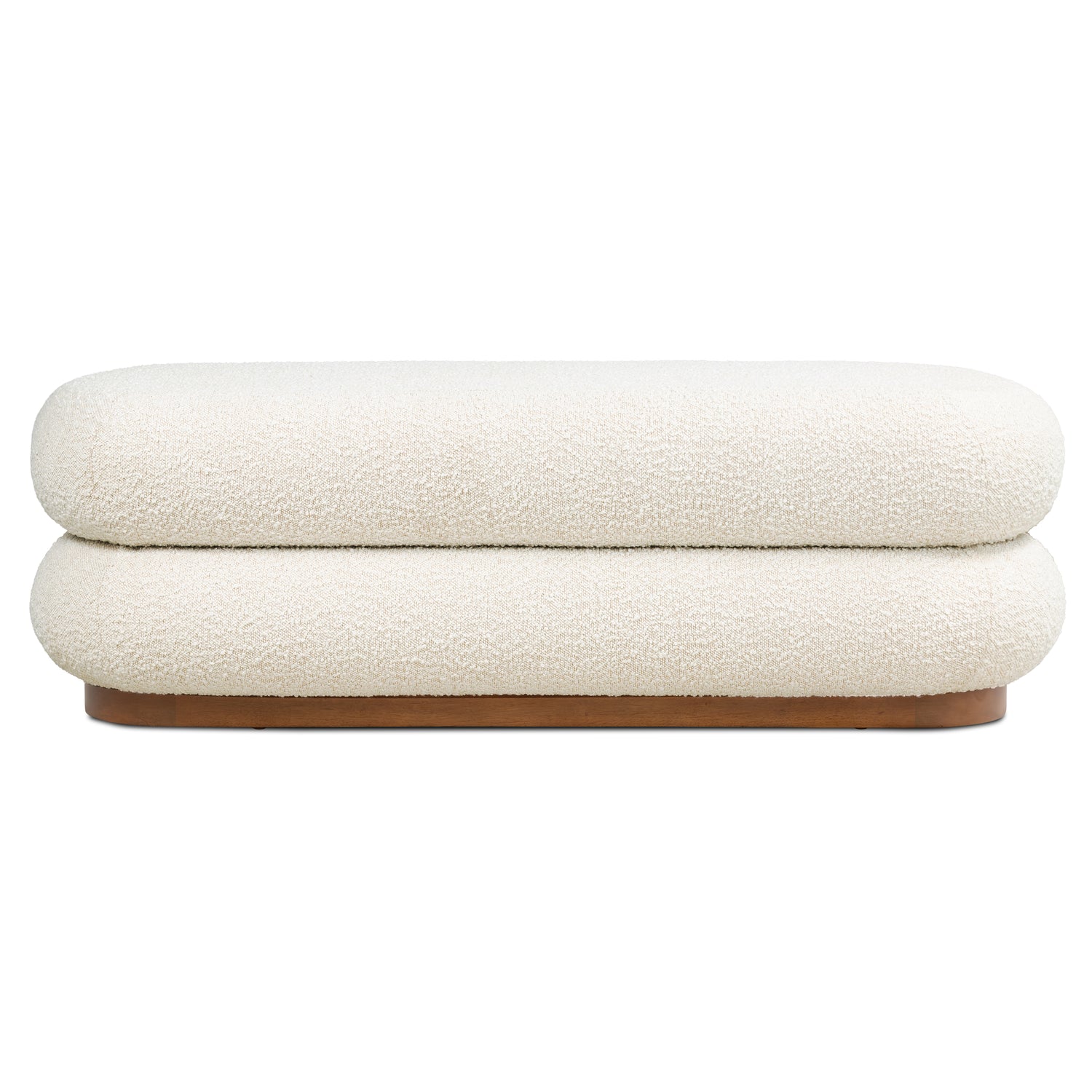 Varde Bench | Froth White Boucle 