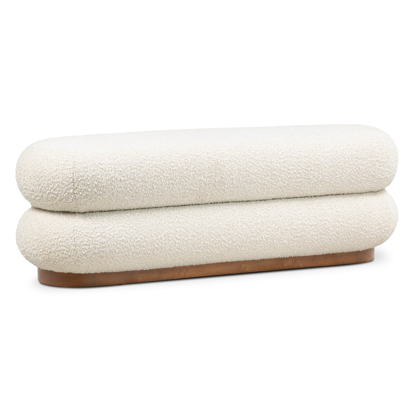 Varde Bench | Froth White Boucle