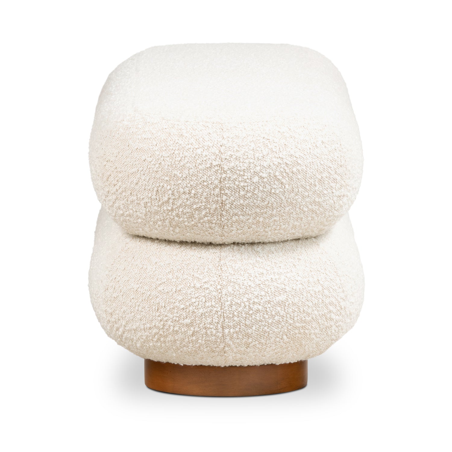 Varde Bench | Froth White Boucle 