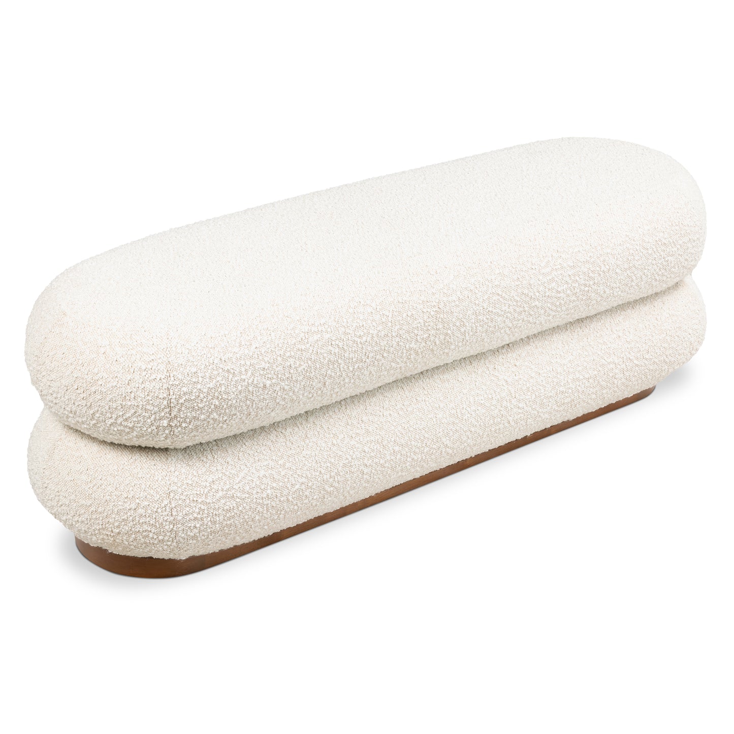 Varde Bench | Froth White Boucle