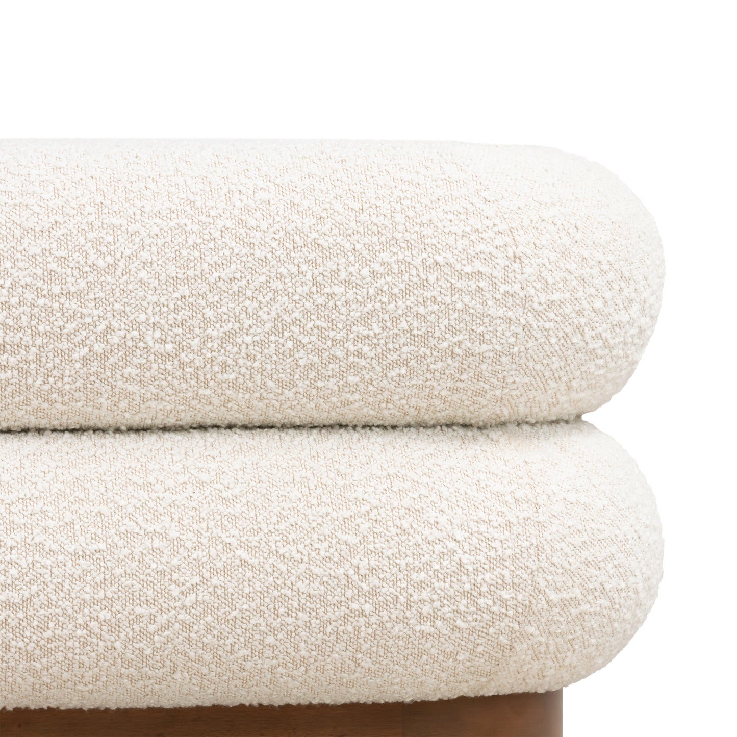 Varde Bench | Froth White Boucle
