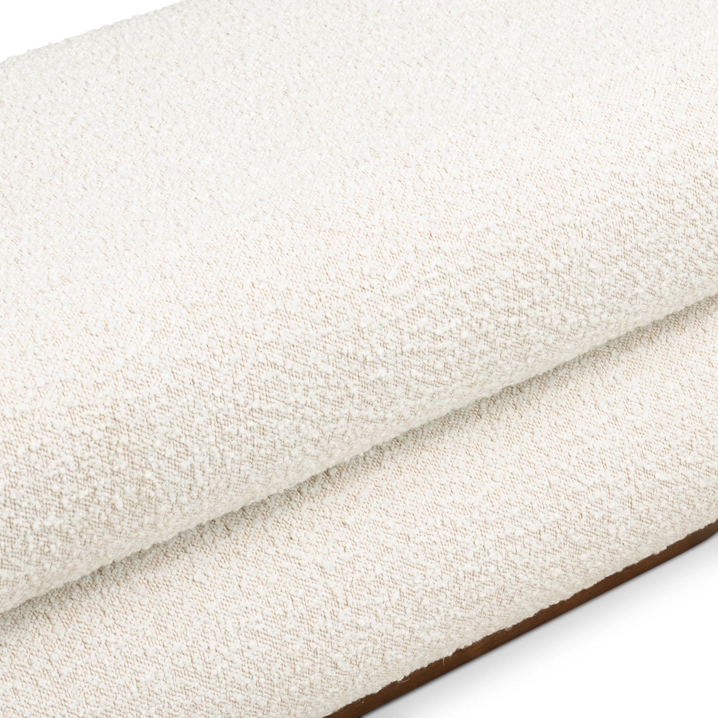 Varde Bench | Froth White Boucle