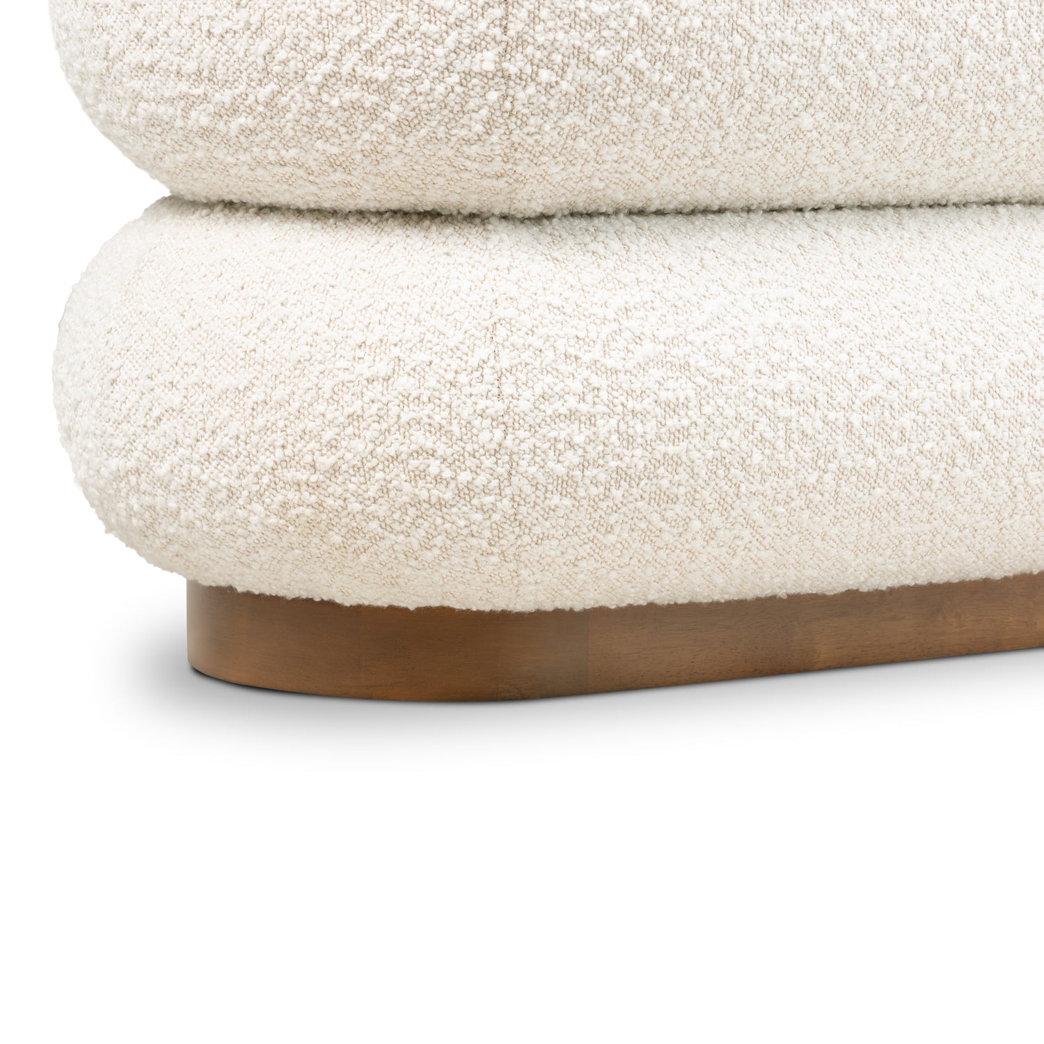 Varde Bench | Froth White Boucle 