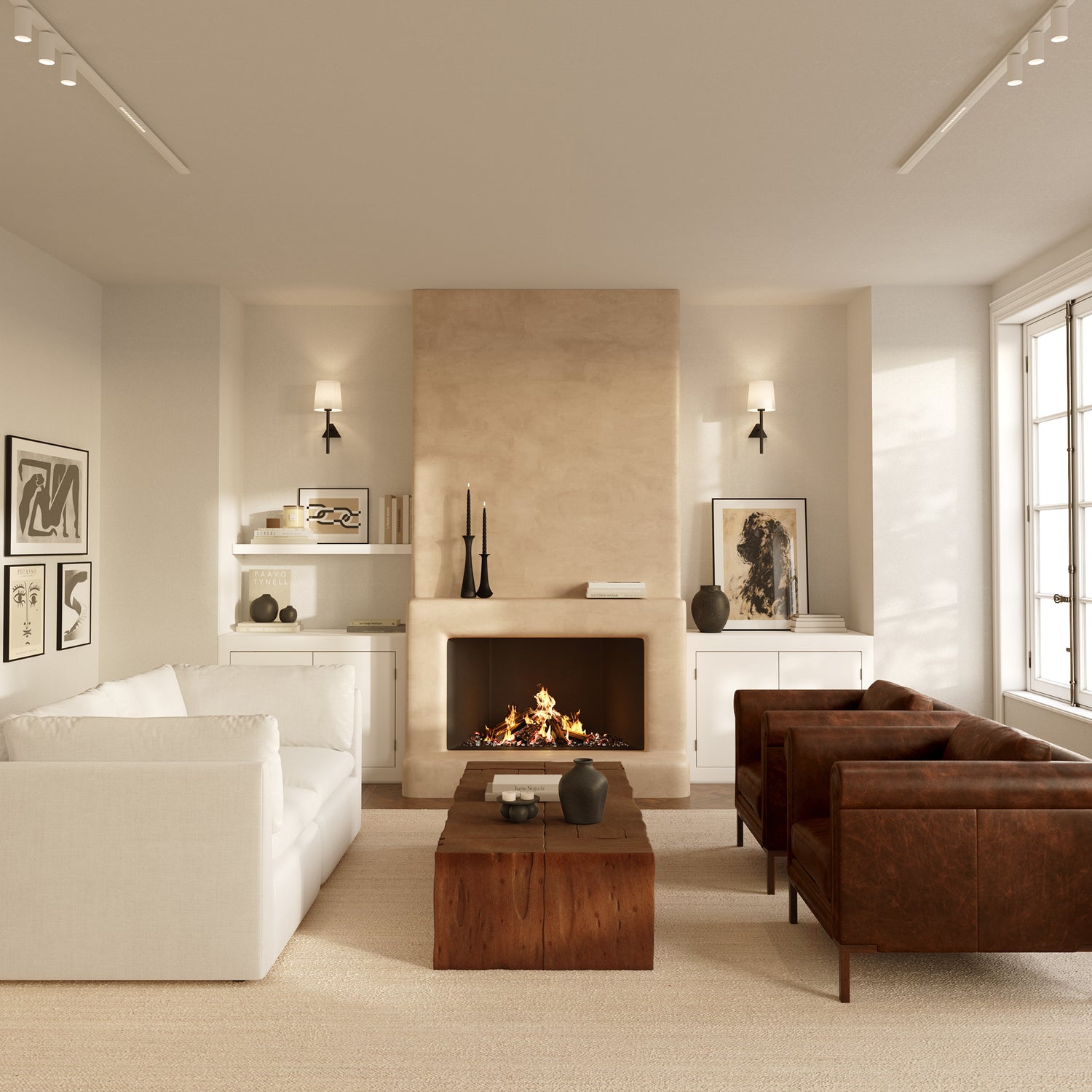 Bruges Leather Lounge Chair | Chocolate Brown lifestyle_image