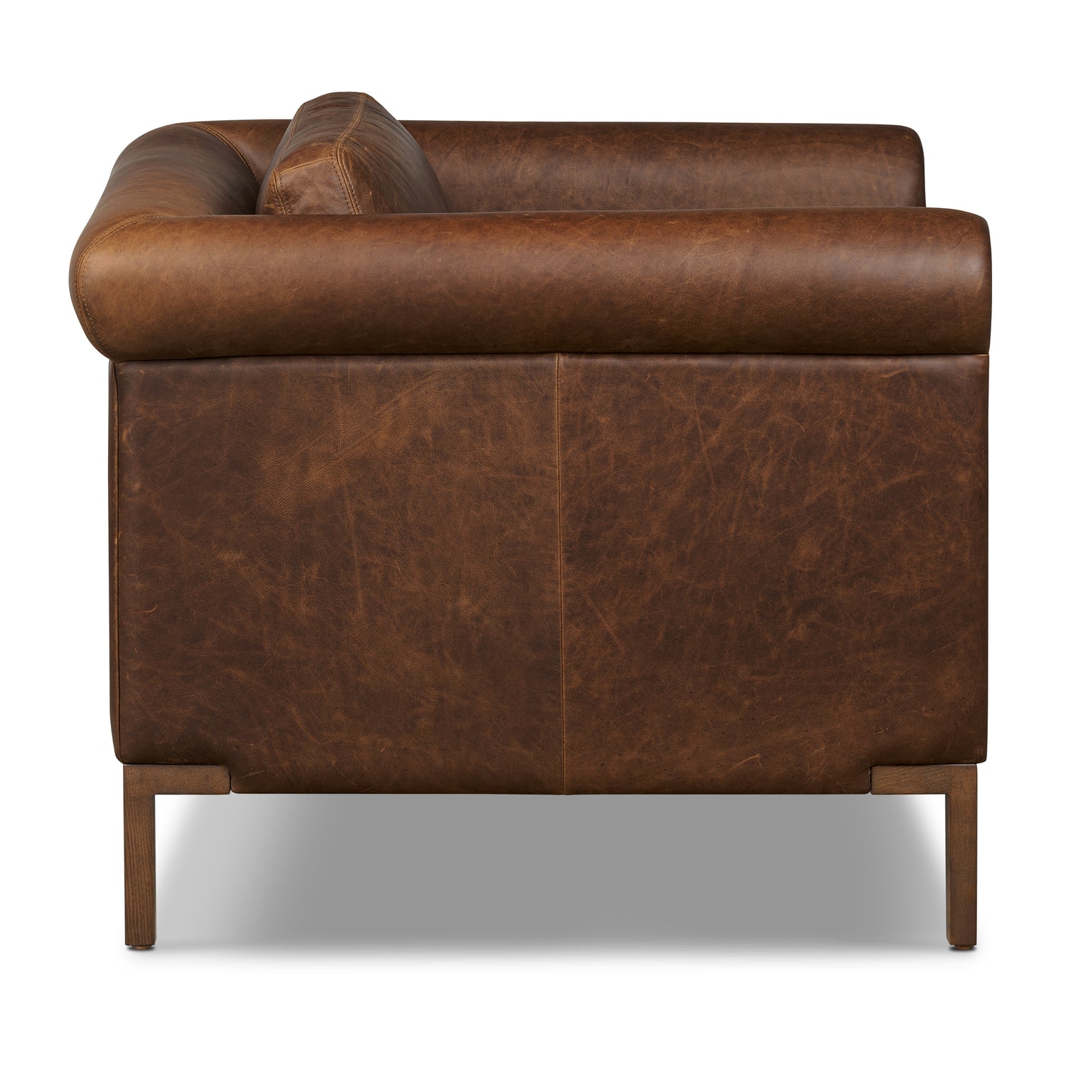 Bruges Leather Lounge Chair | Chocolate Brown 
