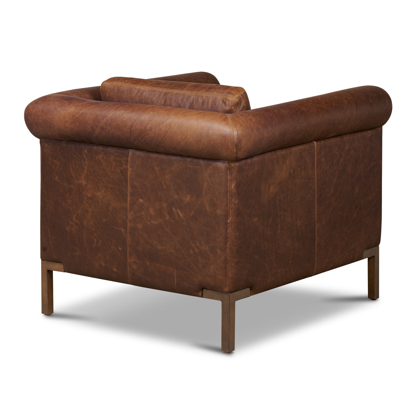 Bruges Leather Lounge Chair | Chocolate Brown