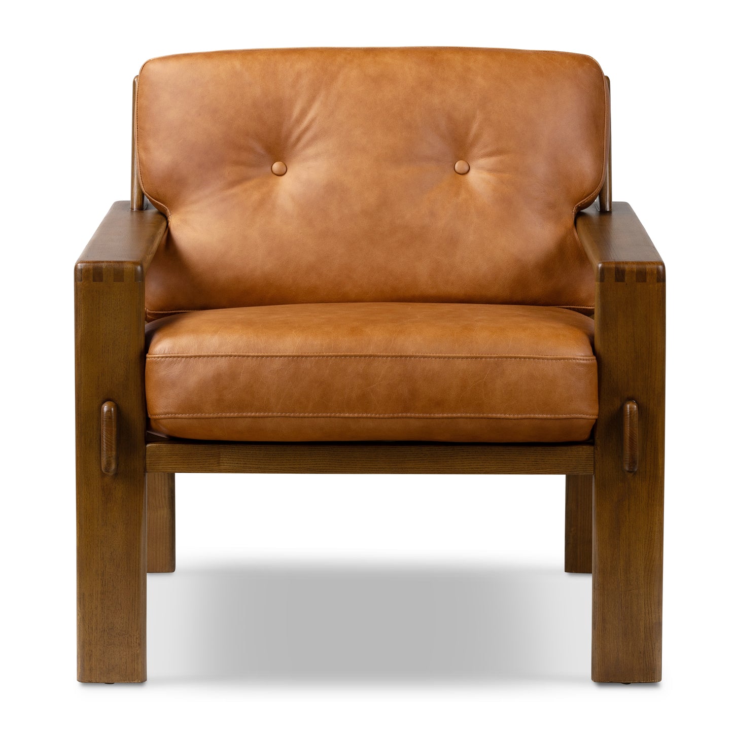 Skive Leather Lounge Chair | Cognac Tan