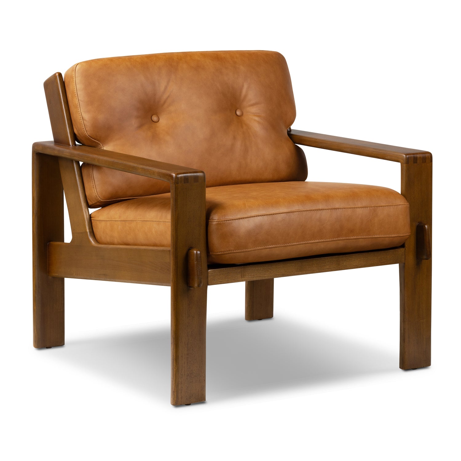 Skive Leather Lounge Chair | Cognac Tan 