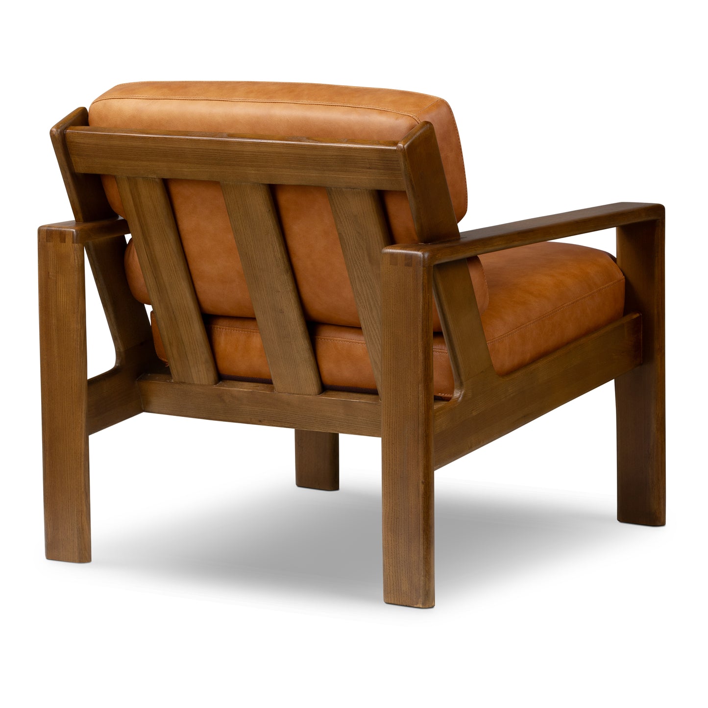 Skive Leather Lounge Chair | Cognac Tan