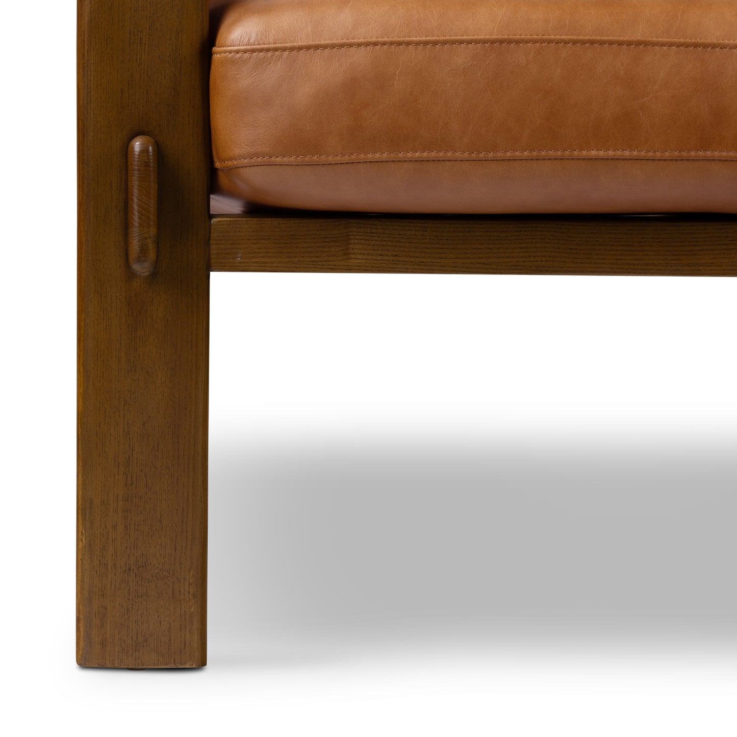 Skive Leather Lounge Chair | Cognac Tan