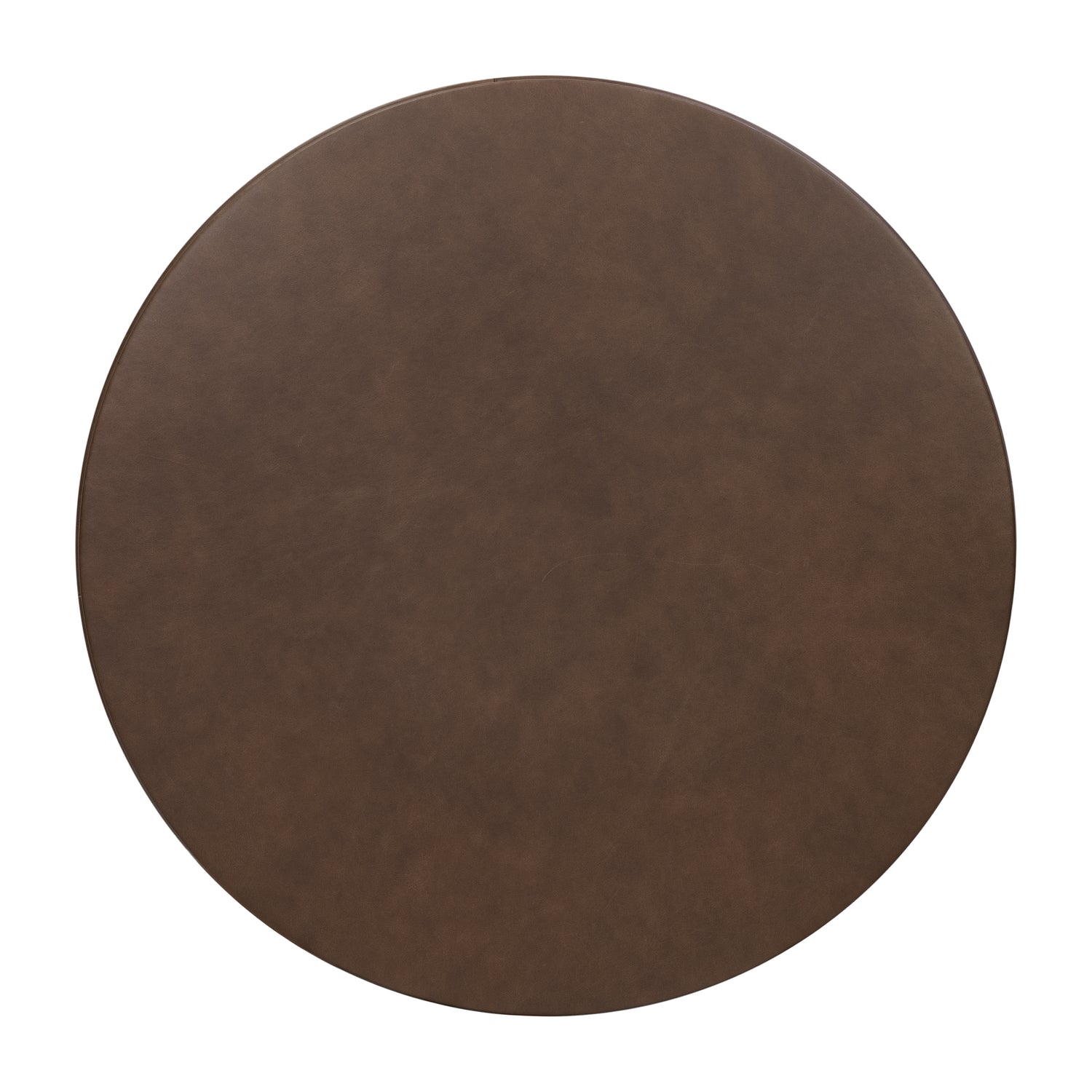 Herve Leather Storage Ottoman | Cocoa Brown 