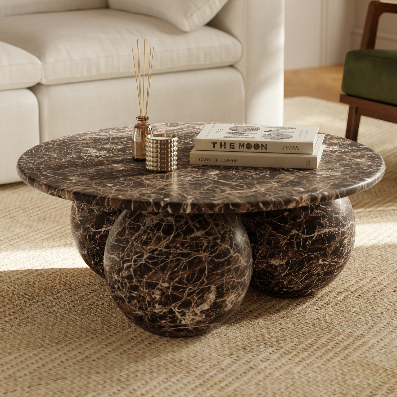 Marmo Coffee Table | Empero Brown lifestyle_image
