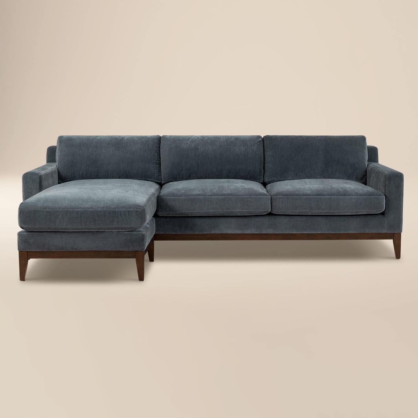 Zyon 105.5" Reversible Chaise Sectional | Boreal Blue