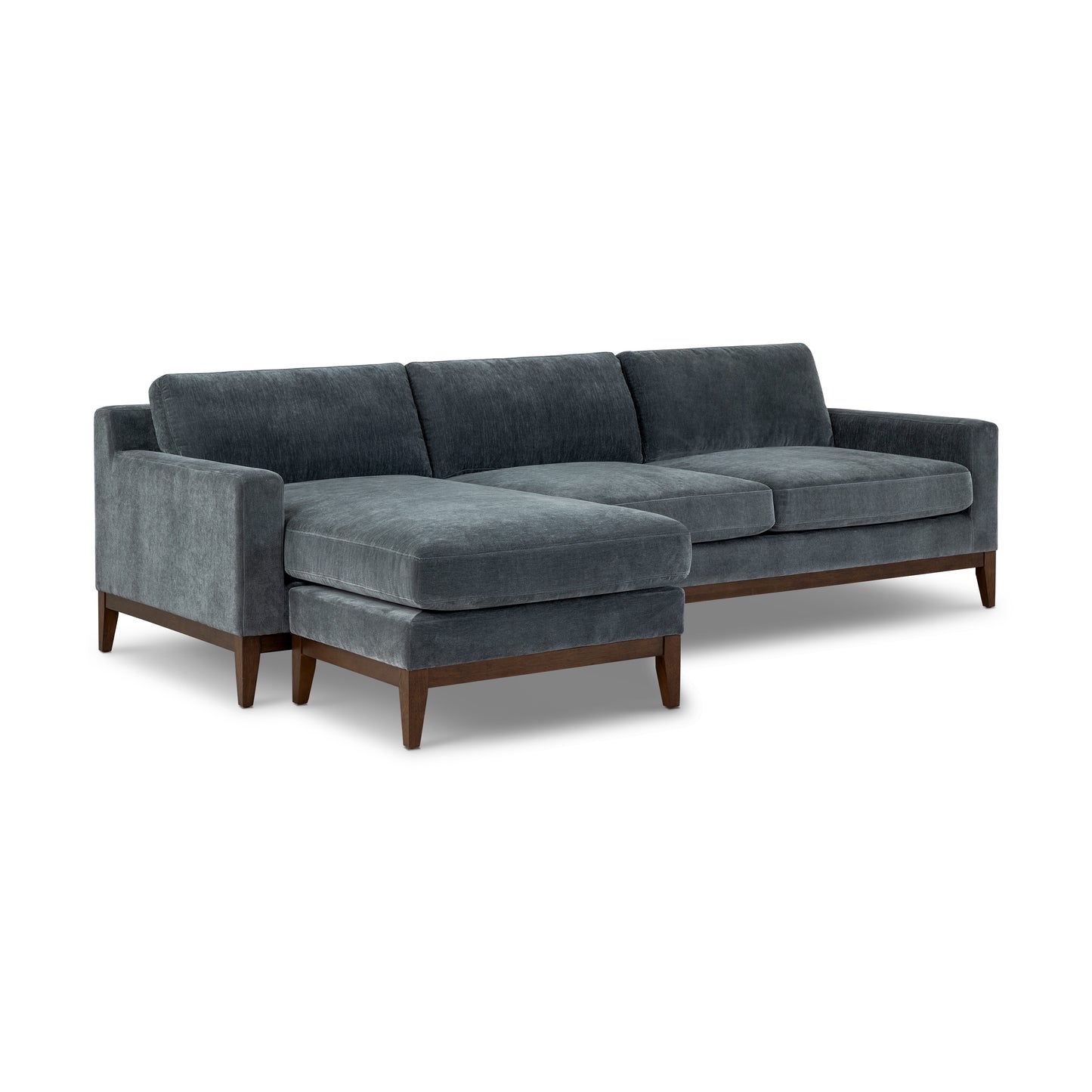 Zyon 105.5" Reversible Chaise Sectional | Boreal Blue
