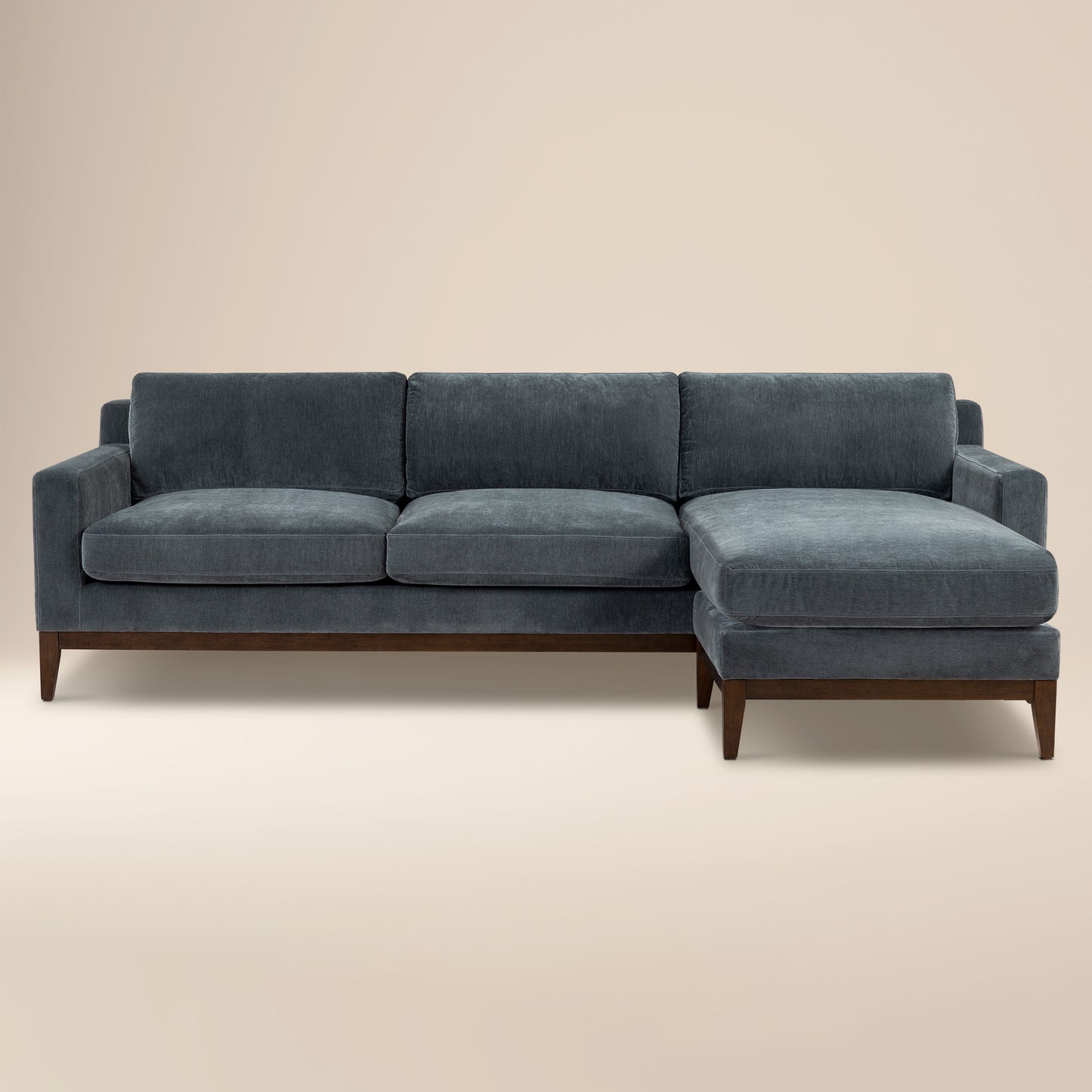 Zyon 105.5" Reversible Chaise Sectional | Boreal Blue