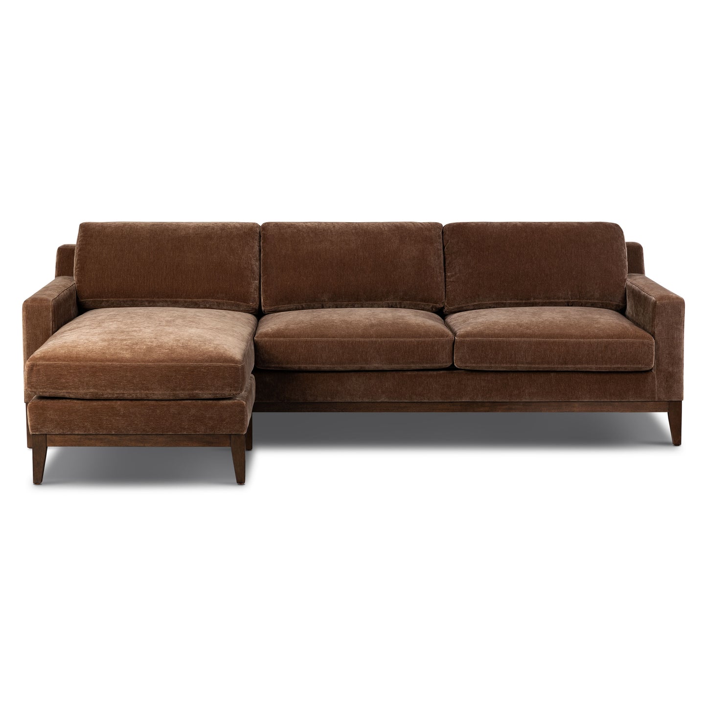 Zyon 105.5" Reversible Chaise Sectional | Bronzer Brown