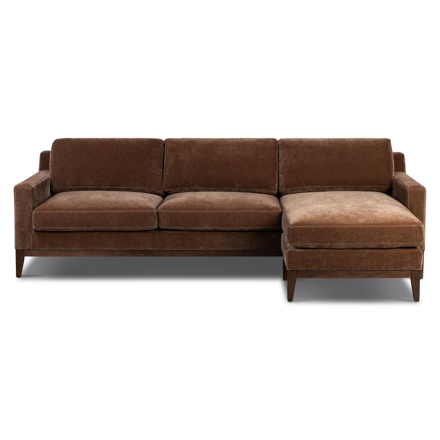 Zyon 105.5" Reversible Chaise Sectional | Bronzer Brown