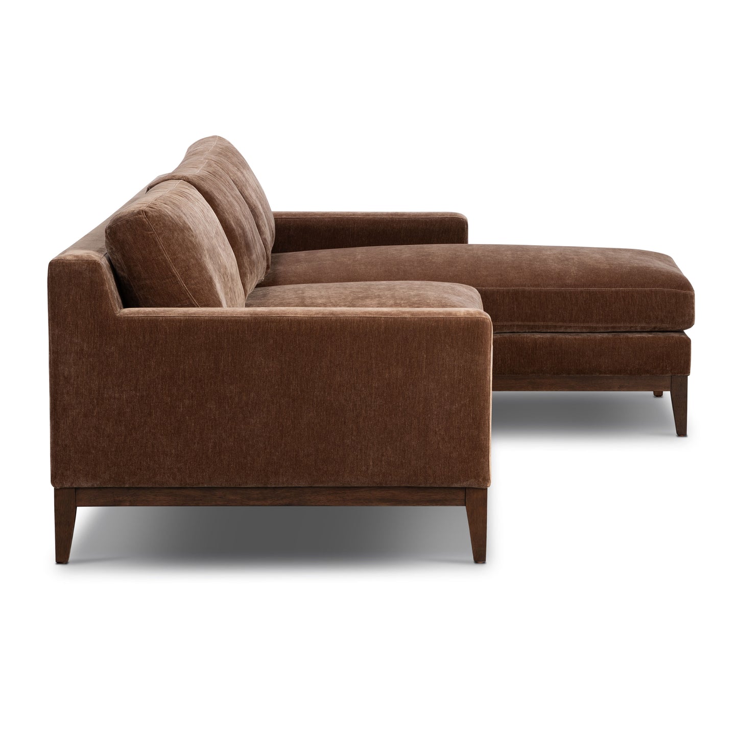 Zyon 105.5" Reversible Chaise Sectional | Bronzer Brown