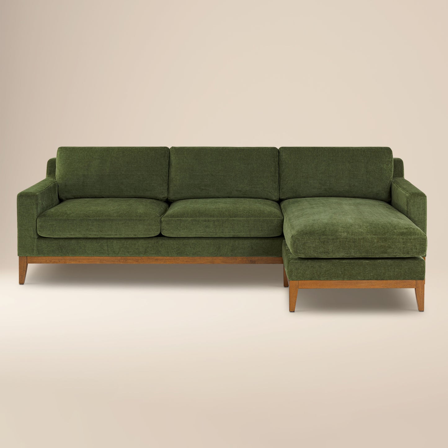 Zyon 105.5" Reversible Chaise Sectional | Distressed Green