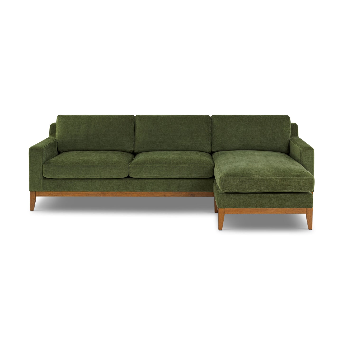 Zyon 105.5" Reversible Chaise Sectional | Distressed Green