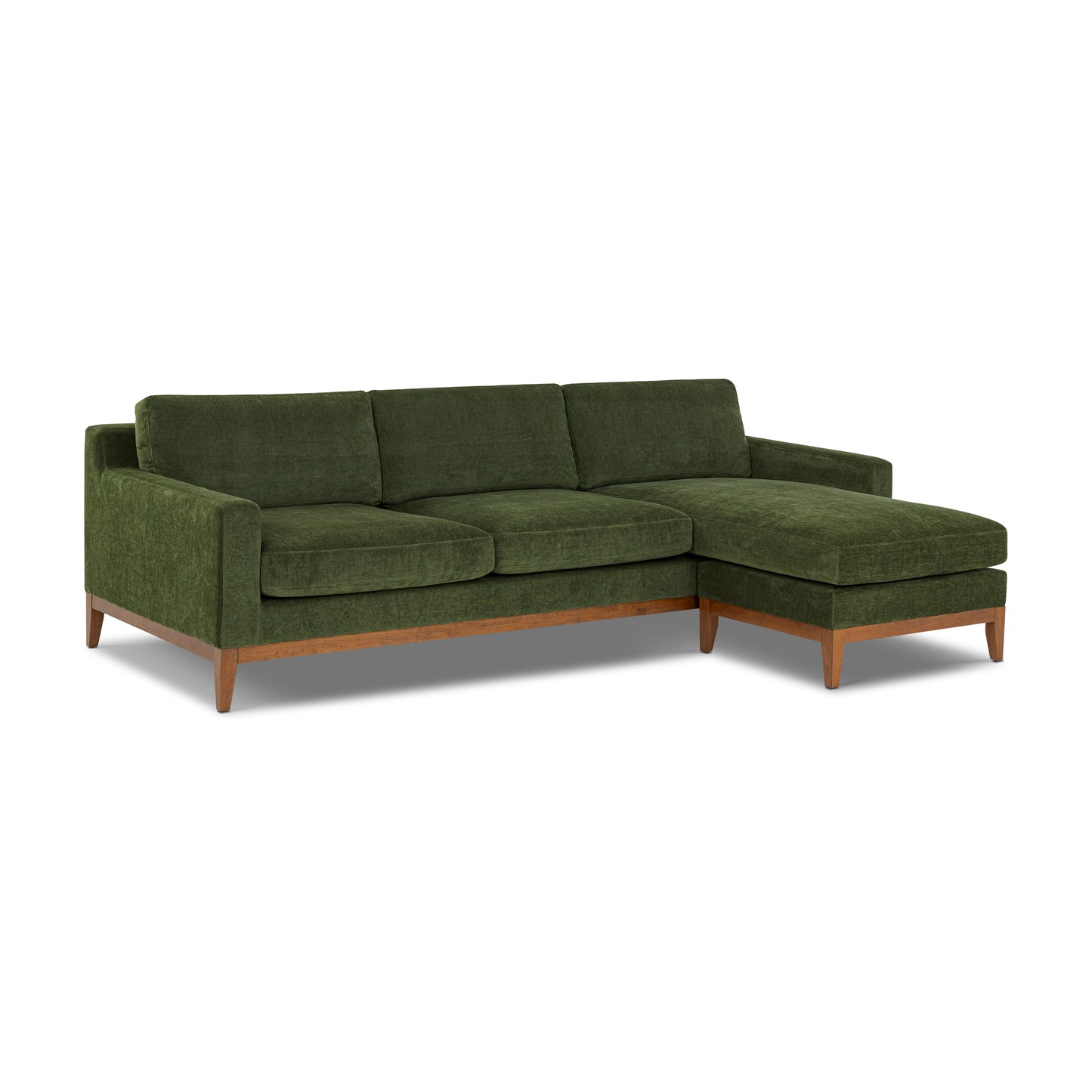 Zyon 105.5" Reversible Chaise Sectional | Distressed Green
