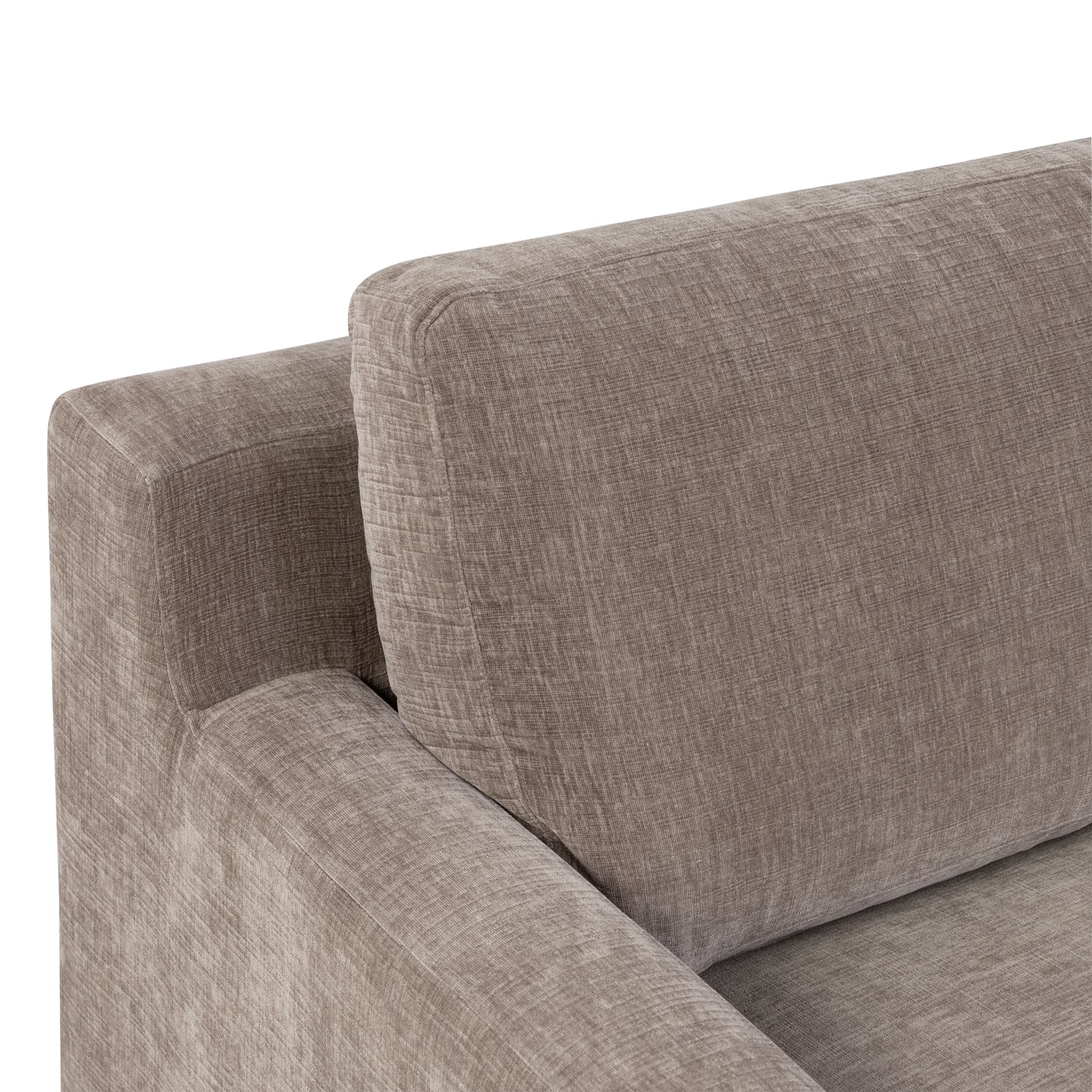 Zyon 105.5" Reversible Chaise Sectional | Taupe Brown