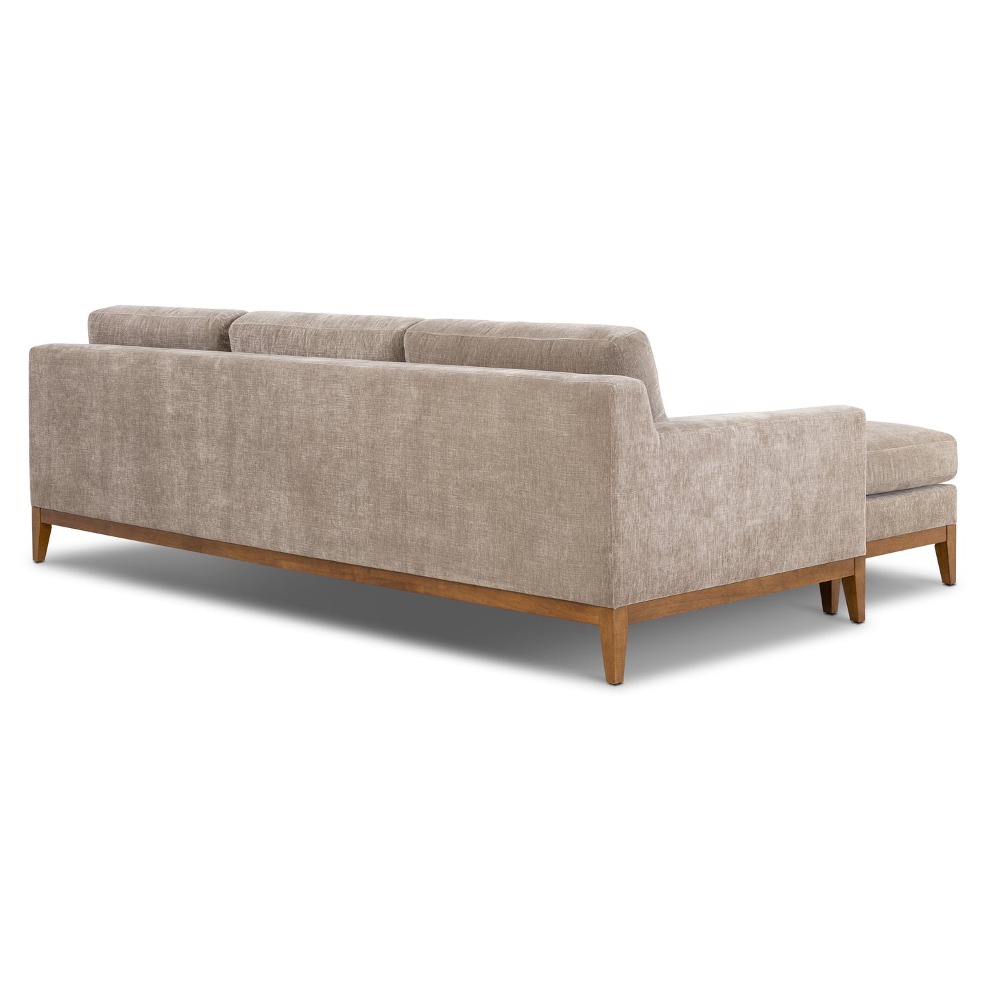 Zyon 105.5" Reversible Chaise Sectional | Taupe Brown