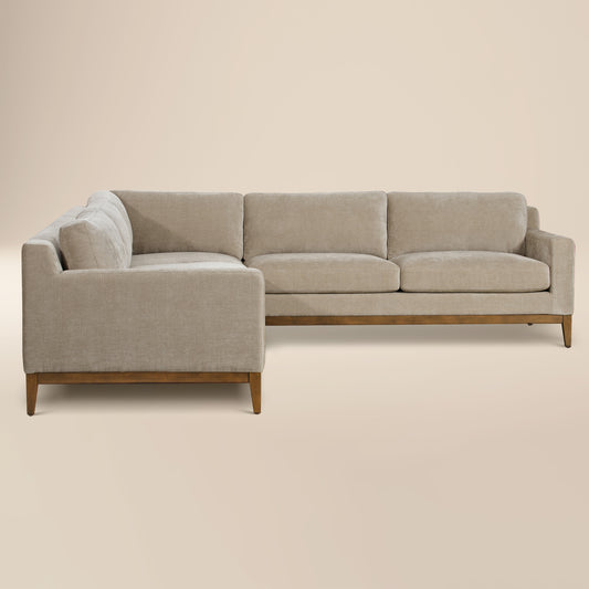 Zyon 116" Corner Sectional | Canvas Brown