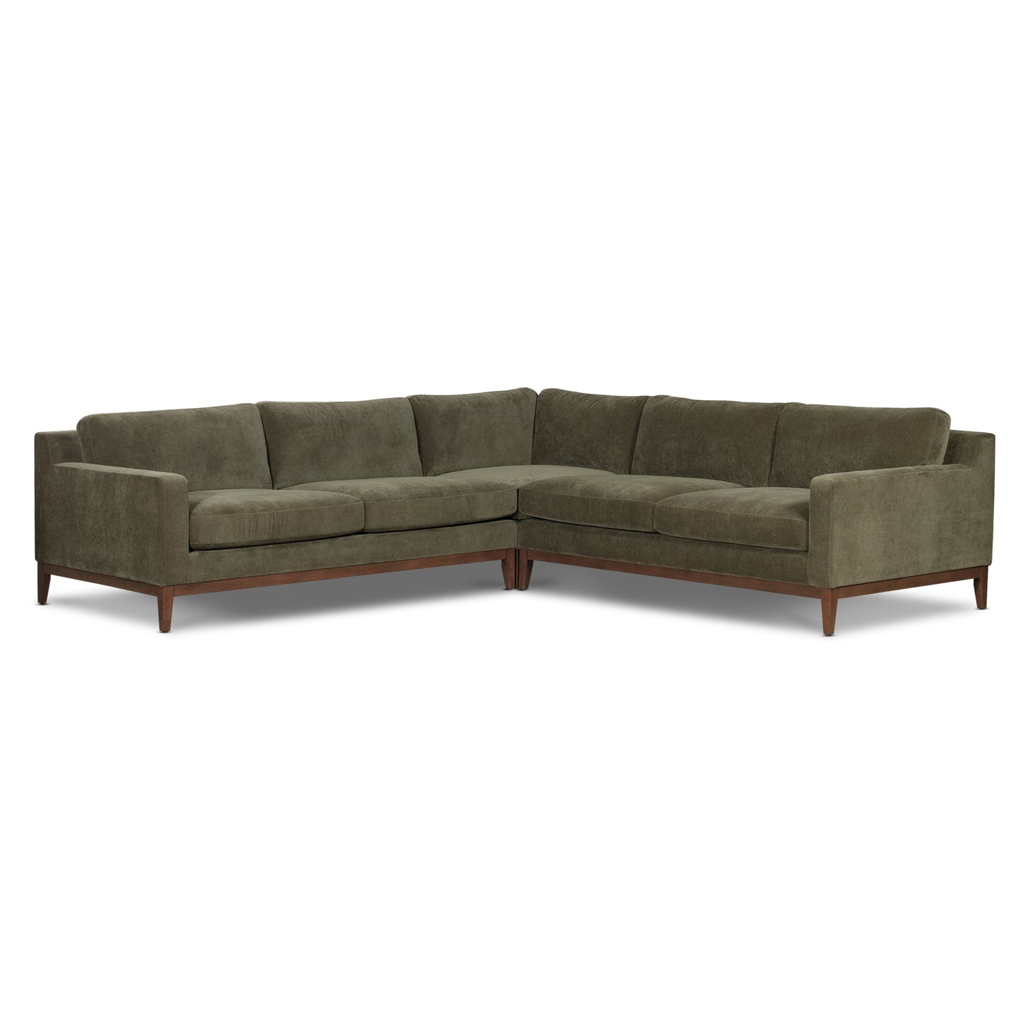 Zyon 116" Corner Sectional | Lume Green