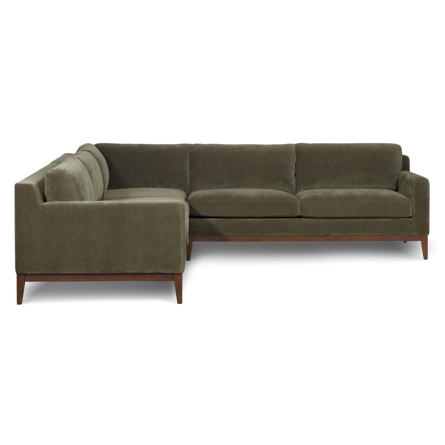 Zyon 116" Corner Sectional | Lume Green