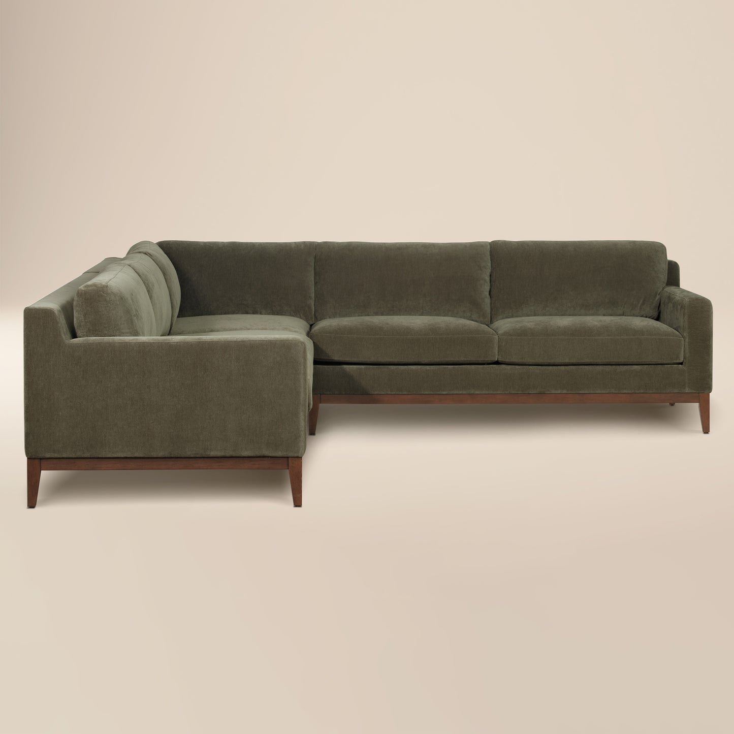 Zyon 116" Corner Sectional | Lume Green